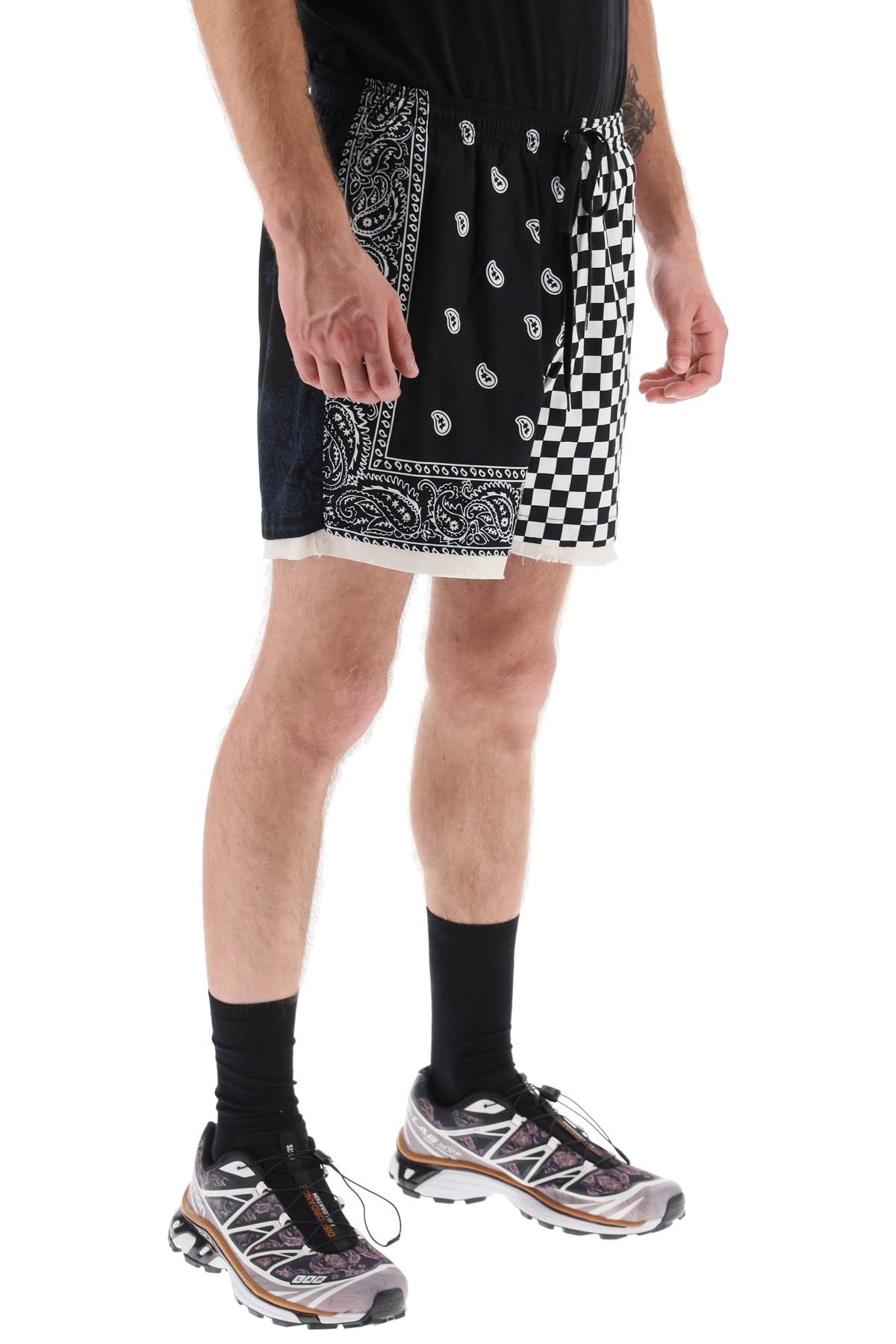 Children of the Discordance Patchwork Bandana Shorts - Stylish Streetwear for Men | Perfect for Summer Outfits & Urban Fashion