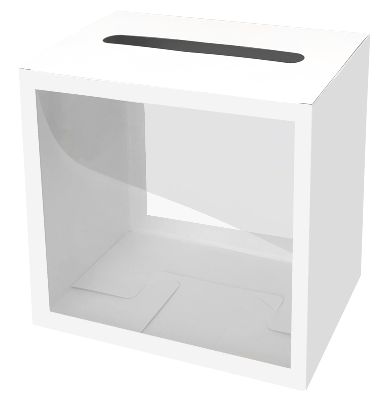 White Card Box for Party - DIY Money & Gift Card Holder for Wedding, Baby Shower, Birthday - Perfect for Wedding Reception, Bridal Shower & Special Events