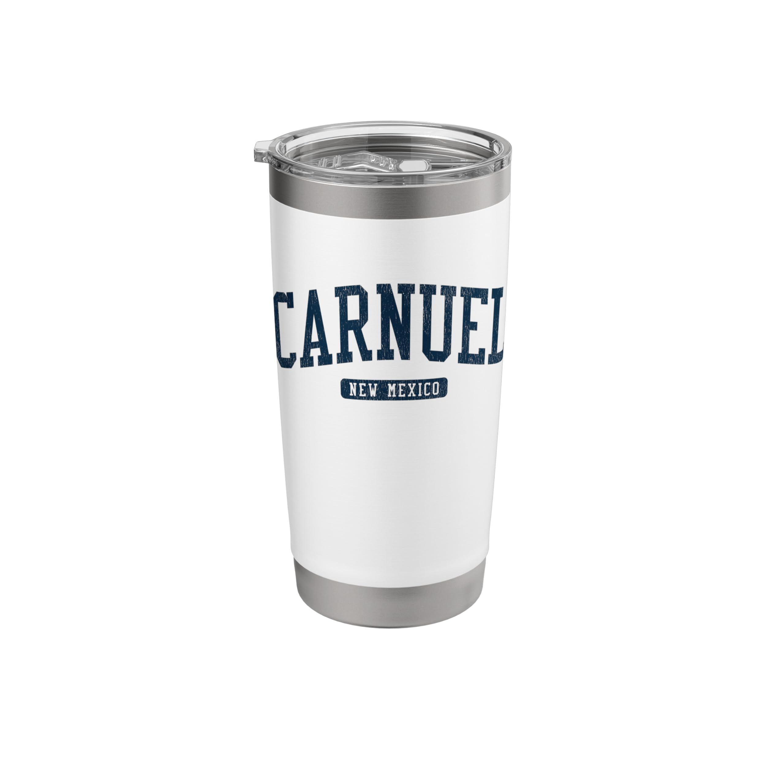 Carnuel New Mexico NM College University Style Blue Stainless Steel Insulated Tumbler - 20oz Vacuum Insulated Travel Mug for Hot & Cold Drinks - Perfect for Campus, Office, Gym & Outdoor Adventures