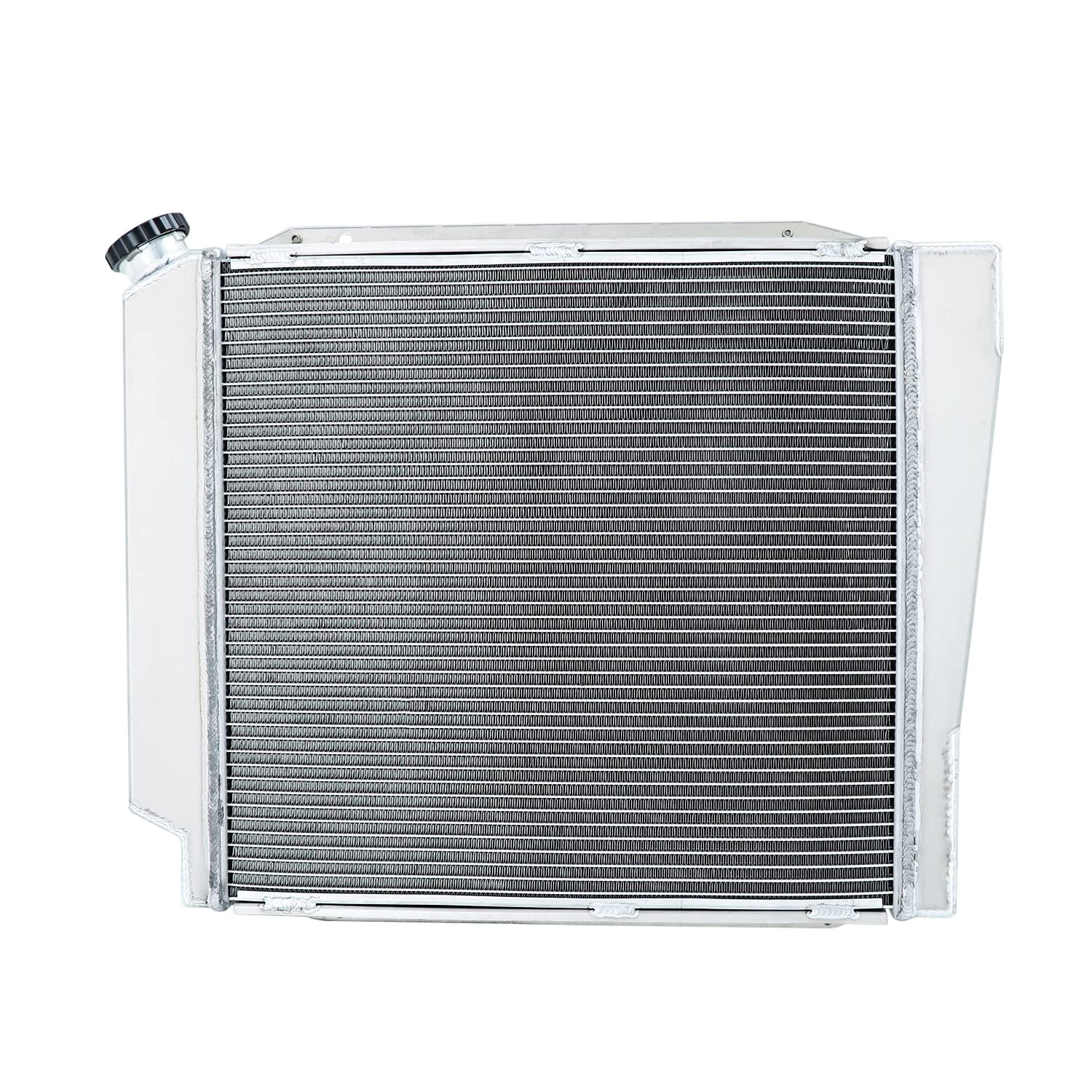 High-Performance 3-Row Aluminum Radiator for Dodge D100 D150 D200 W100 W200 V8 5.2L 5.9L (1971-1979) - Includes Cooling Fan Shroud & Thermostat Relay Kit - Perfect for Engine Cooling & Off-Road Adventures