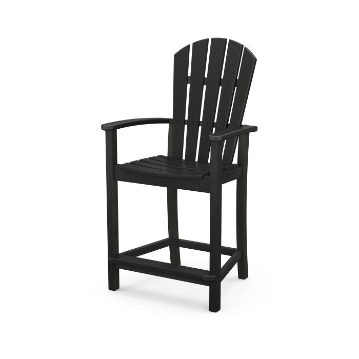POLYWOOD Palm Coast Counter Height Chair - Durable Outdoor Bar Stool for Patio, Poolside & Kitchen - Weather-Resistant & Comfortable Seating
