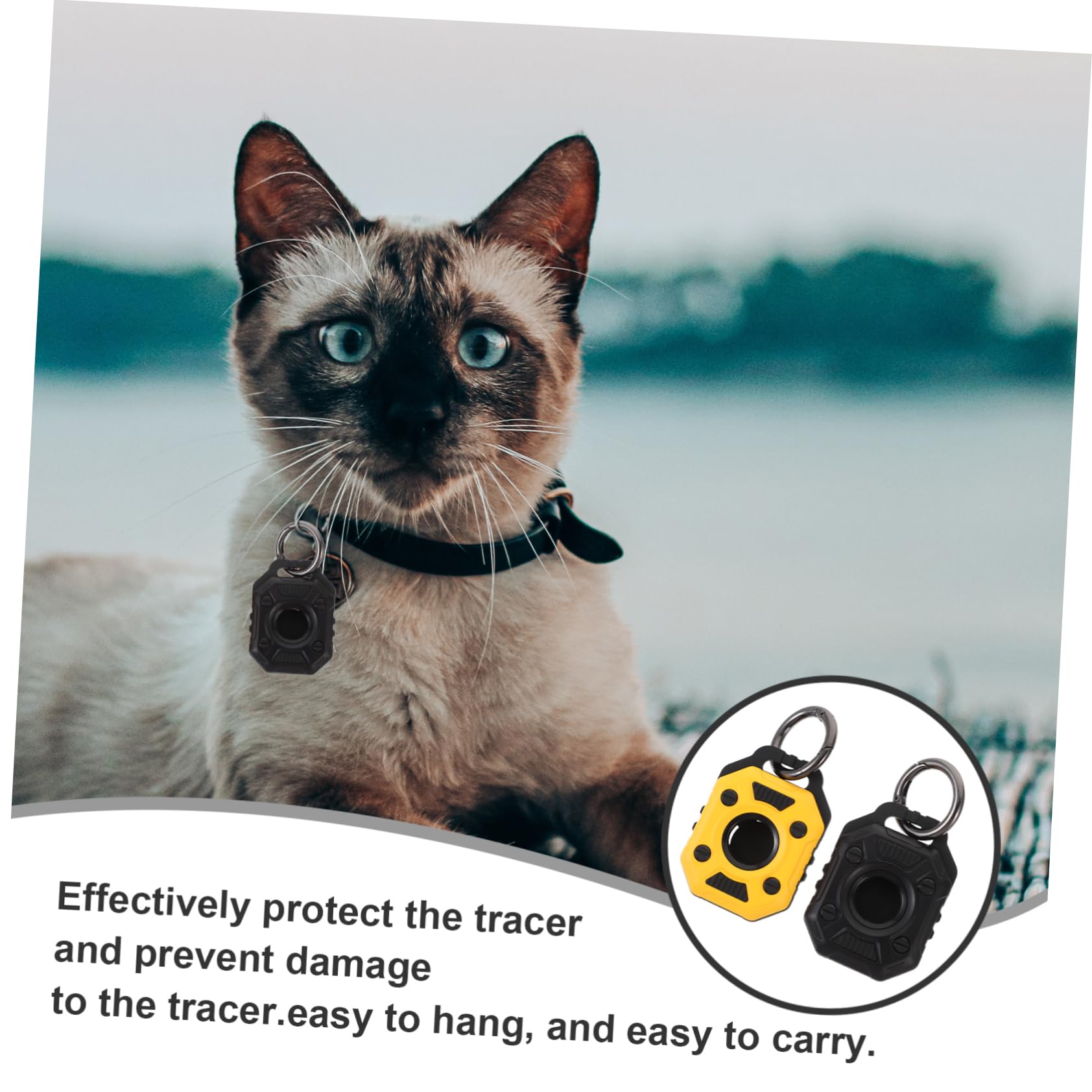 FELTECHELECTR Smart Tracker Case - Anti-Scratch TPU Cover for Pets & Travel