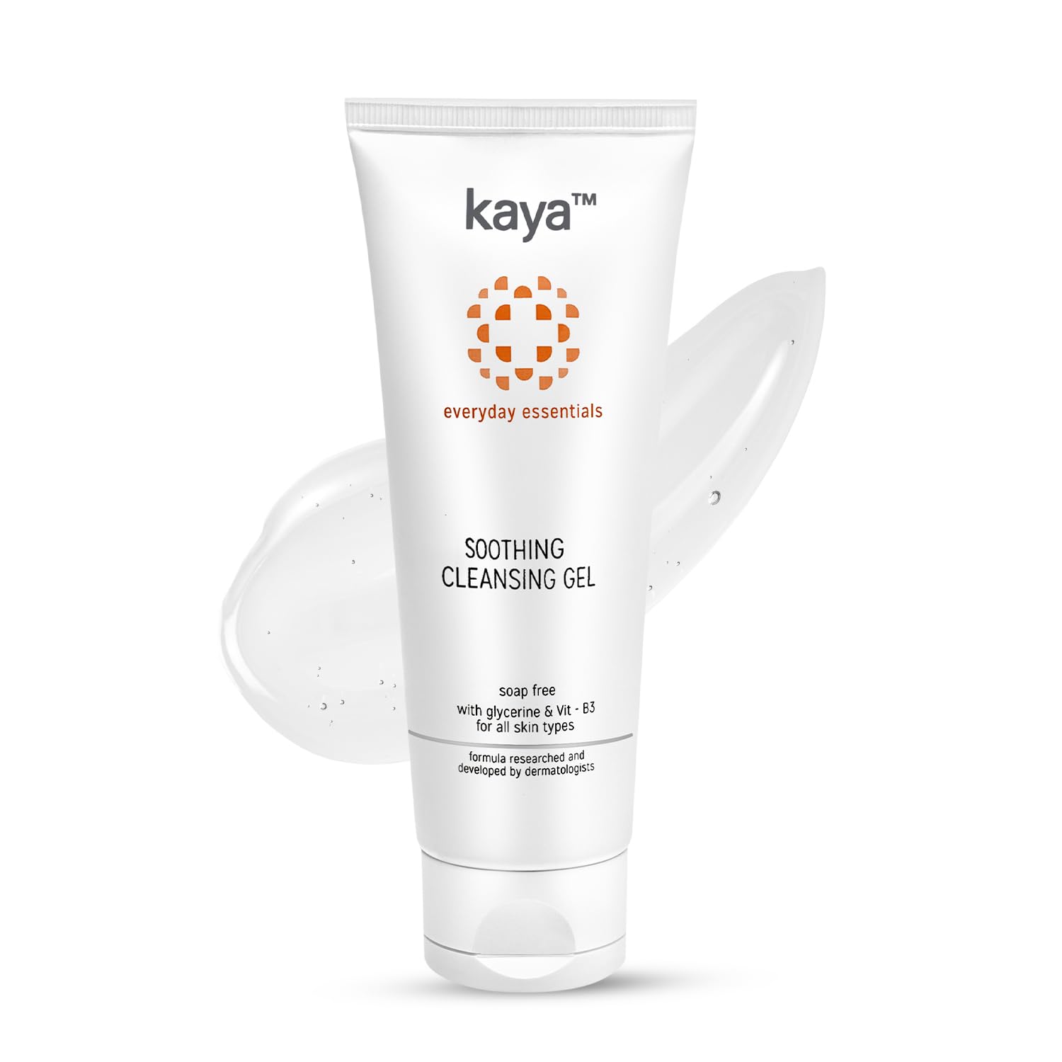 Kaya Clinic Soothing Cleansing Gel - Fragrance-Free, Gentle Face Wash with Niacinamide for All Skin Types | Daily Hydrating & Calming Skincare | Perfect for Morning & Night Routine (100ml)