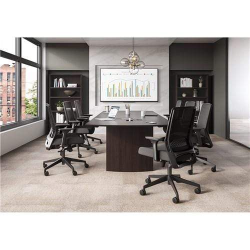 Safco Medina 6830 Executive Task Chair - Ergonomic Office Chair with Adjustable Height & Lumbar Support for Home & Business Workspaces