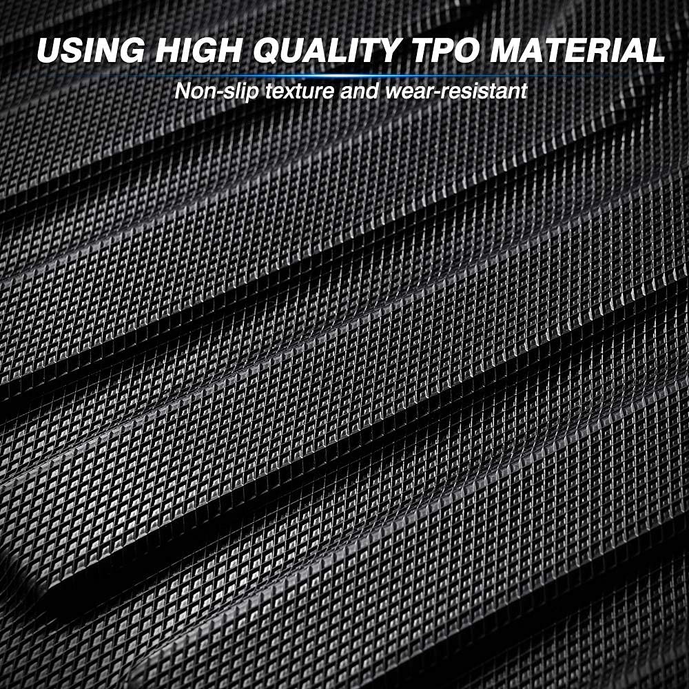 All-Weather Rubber Floor Mats for Ford Explorer 2020-2025 - Heavy Duty Front & Rear 2 Row Car Mats with High Edges | Durable SUV Accessories for Rain, Snow & Mud Protection | Perfect for Daily Commute, Road Trips & Outdoor Adventures