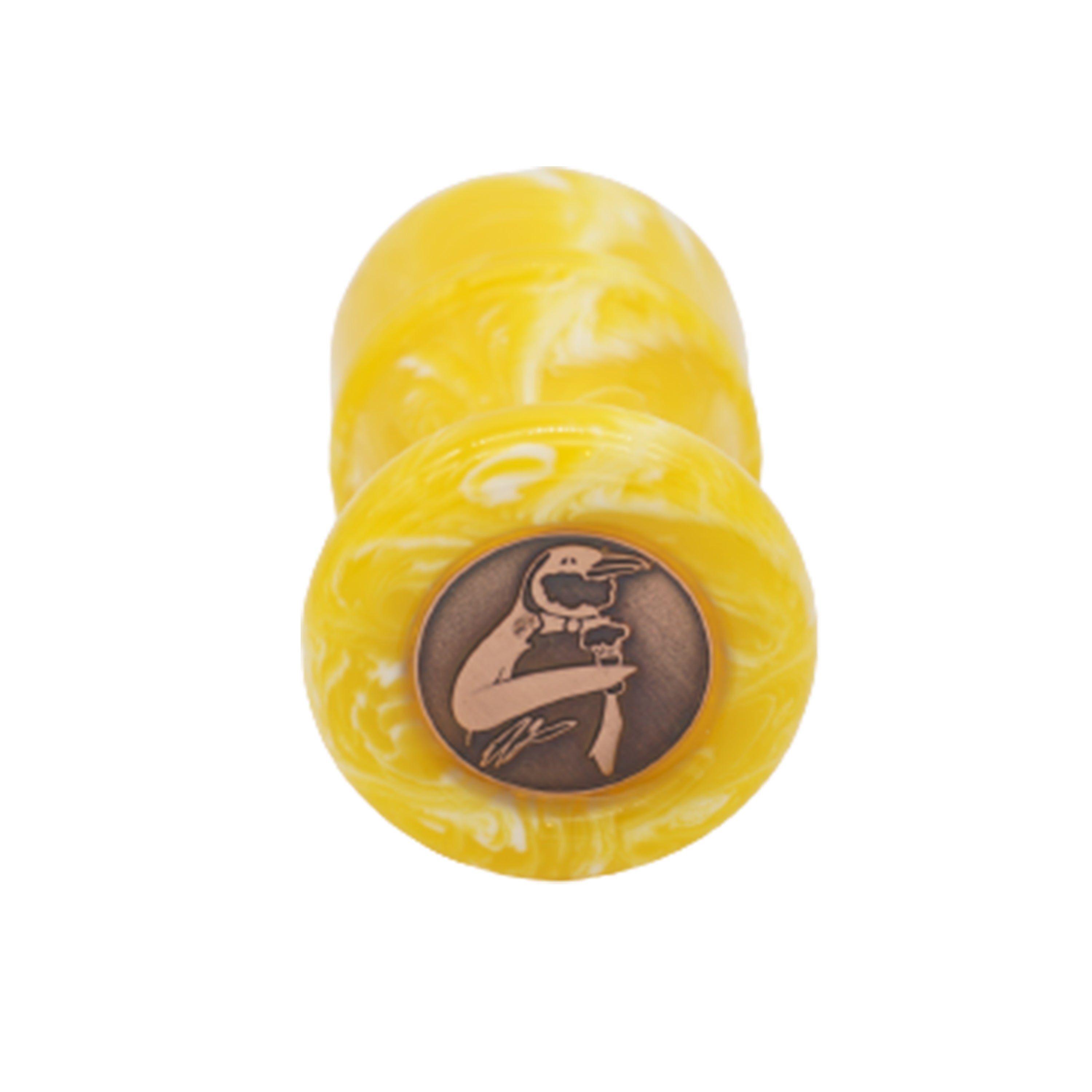 Premium Handcrafted Lemon Drop Shaving Brush Handle - Fits 24mm & 26mm Knots - Perfect for Wet Shaving & Grooming Gifts for Men