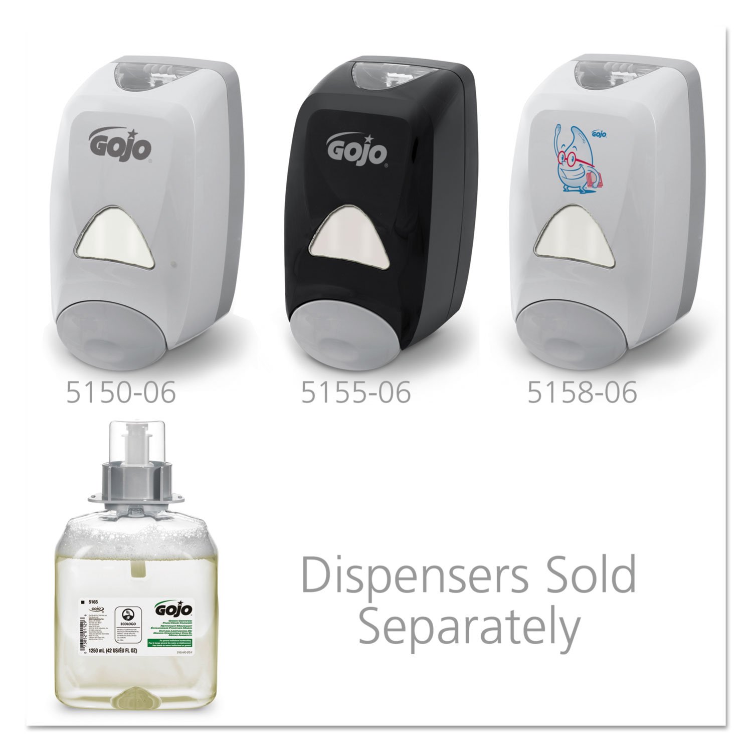 Gojo® Green Certified Foam Soap Refill FMX-12 - Eco-Friendly Hand Soap for Commercial Kitchens, Hospitals & Public Restrooms