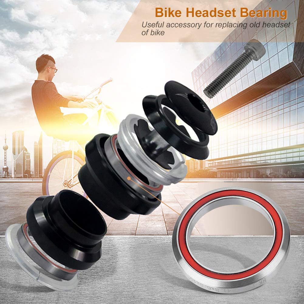 High-Quality 41.8mm Steel Headset Sealed Bicycle Bearings - Durable Replacement Parts for Racing Bike Repairs | Perfect for Mountain Bikes, Road Bikes & BMX Cycling Accessories