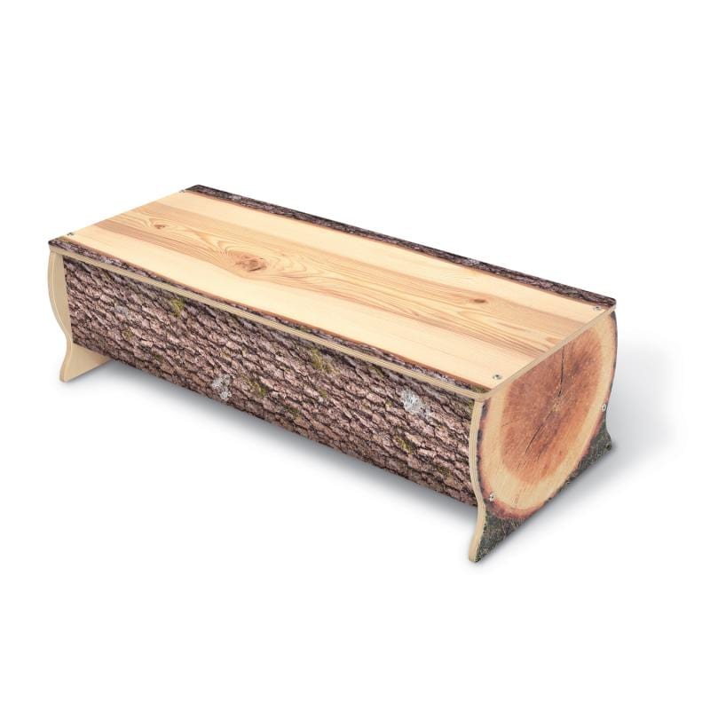 Handcrafted Live Edge Wood Bench - 10