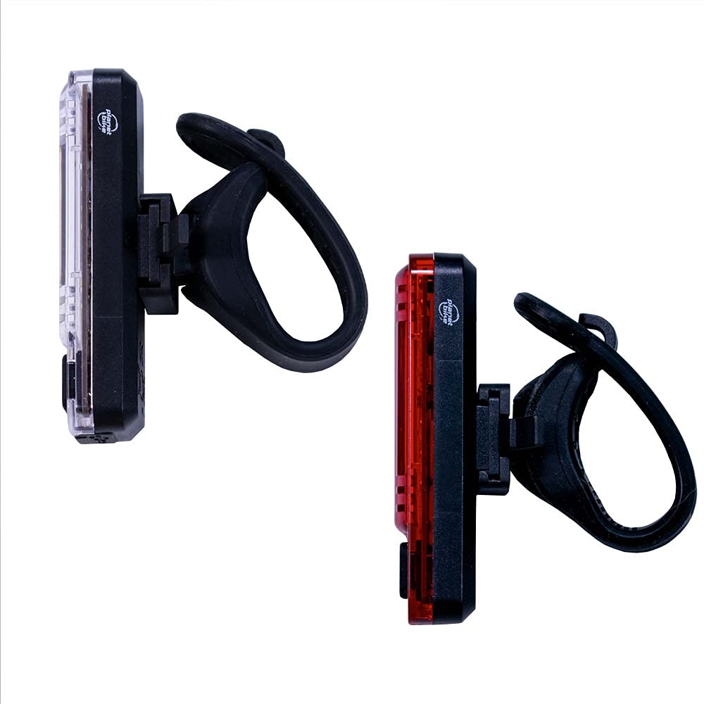 Planet Bike Shiner 70 USB Rechargeable Bike Light Set - Front & Rear Safety Lights for Night Cycling, Commuting, and Outdoor Adventures (Black)