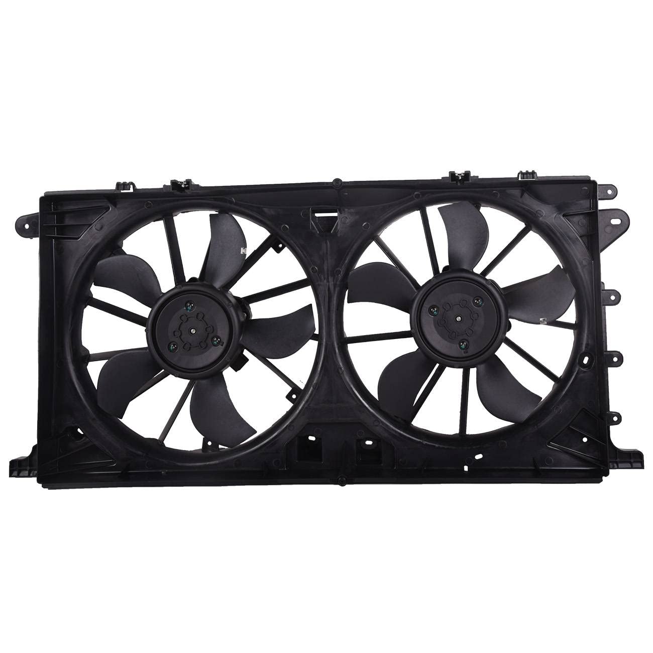 HL3Z-8C607-D Dual Radiator and Condenser Fan Assembly Replacement for Ford F-150 Expedition - Perfect for Engine Cooling & AC Performance in Hot Weather Driving