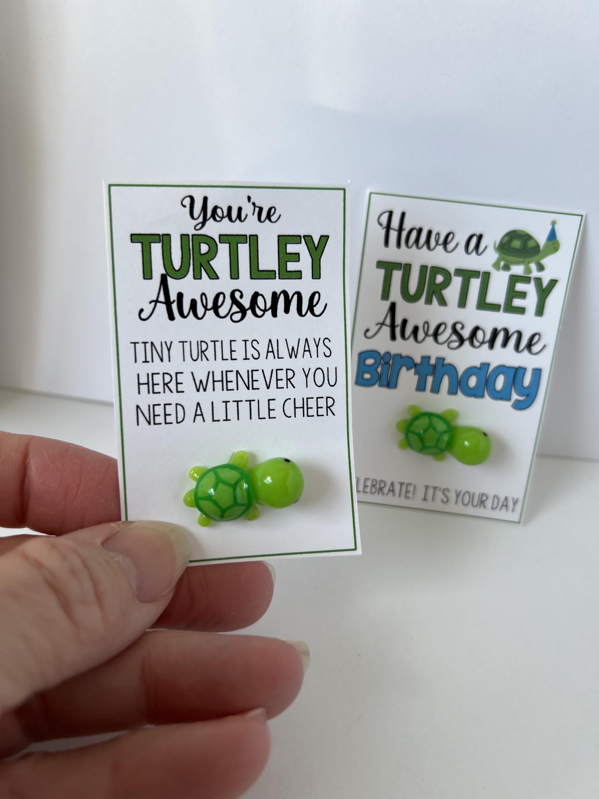 TURTLEY AWESOME Birthday Gift Bags Set of 2 - Mini Turtle-Themed Party Favors for Birthdays, Baby Showers & Special Occasions