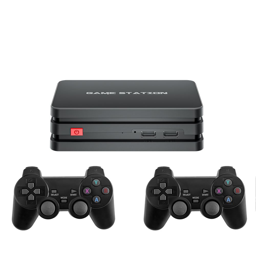 Mini Arcade Game Console with 10,000 Full HD Games - 2 Player Retro Gaming System with Dual Wireless Controllers for Family Game Nights & Kids Birthday Parties
