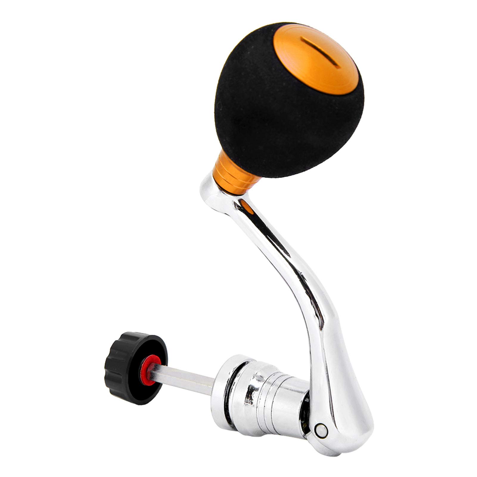 AYNEFY Metal Power Handle Replacement for Spinning Fishing Reel - Durable Rocker Arm Grip with Ergonomic Design - Perfect for Saltwater & Freshwater Fishing, Bass, Trout, and Walleye Angling
