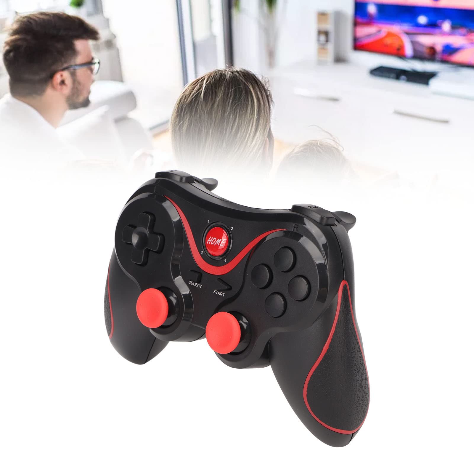 PUSOKEI Wireless Bluetooth Gaming Controller for Android, iOS, PC, VR - Dual Vibration Joystick Gamepad for Mobile Phones & Computers | Perfect for Fortnite, Call of Duty & Cloud Gaming on Smartphones