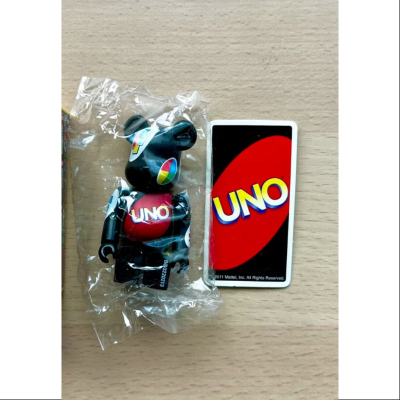 Bearbrick Series 22 PATTERN UNO 100% Collectible Vinyl Art Toy - Limited Edition Designer Figure for Display & Collection - Perfect for Home Decor, Office Display, and Anime Fans Gifts