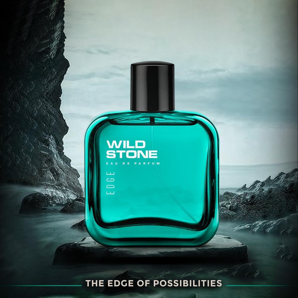 Wild Stone Edge Perfume for Men - Long Lasting Fresh Fragrance, 100ml | Premium Cologne | Gift for Husband, Boyfriend | Perfect for Work, Date Night & Special Occasions