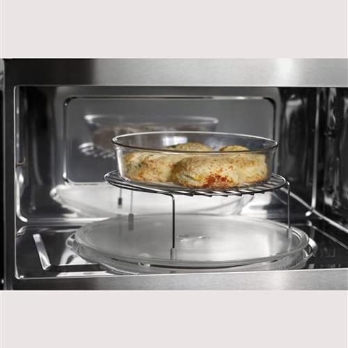 1.7 Cu. Ft. Stainless Steel Convection Over-the-Range Microwave Oven with Even Cooking - Perfect for Kitchens, Apartments & Small Spaces
