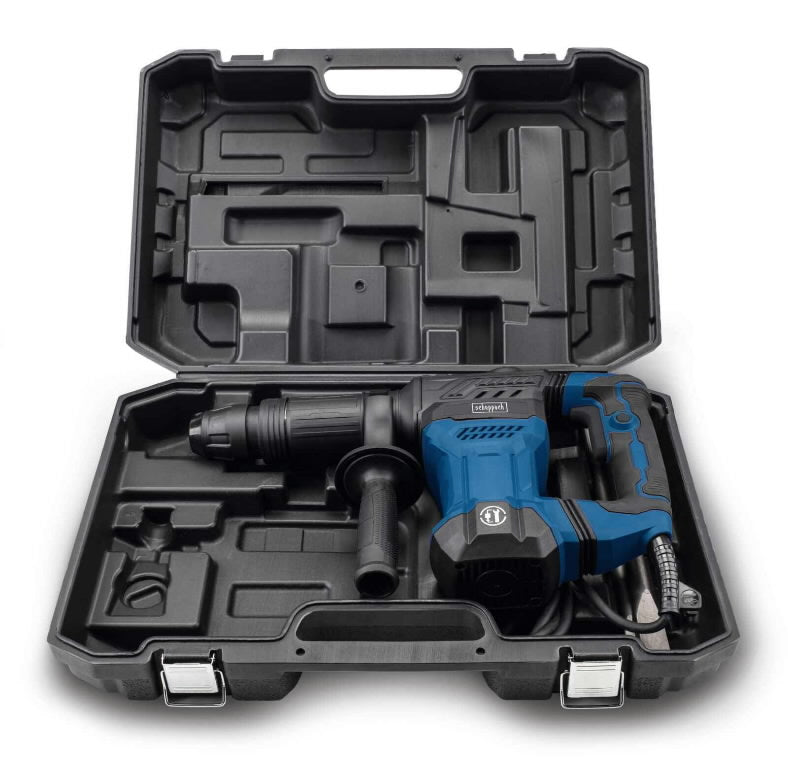 Scheppach AB1500X Heavy Duty Demolition Hammer - Powerful Concrete Breaker & Chisel Tool for Construction, Renovation & DIY Projects - Perfect for Demolishing Walls, Breaking Concrete & Removing Tiles