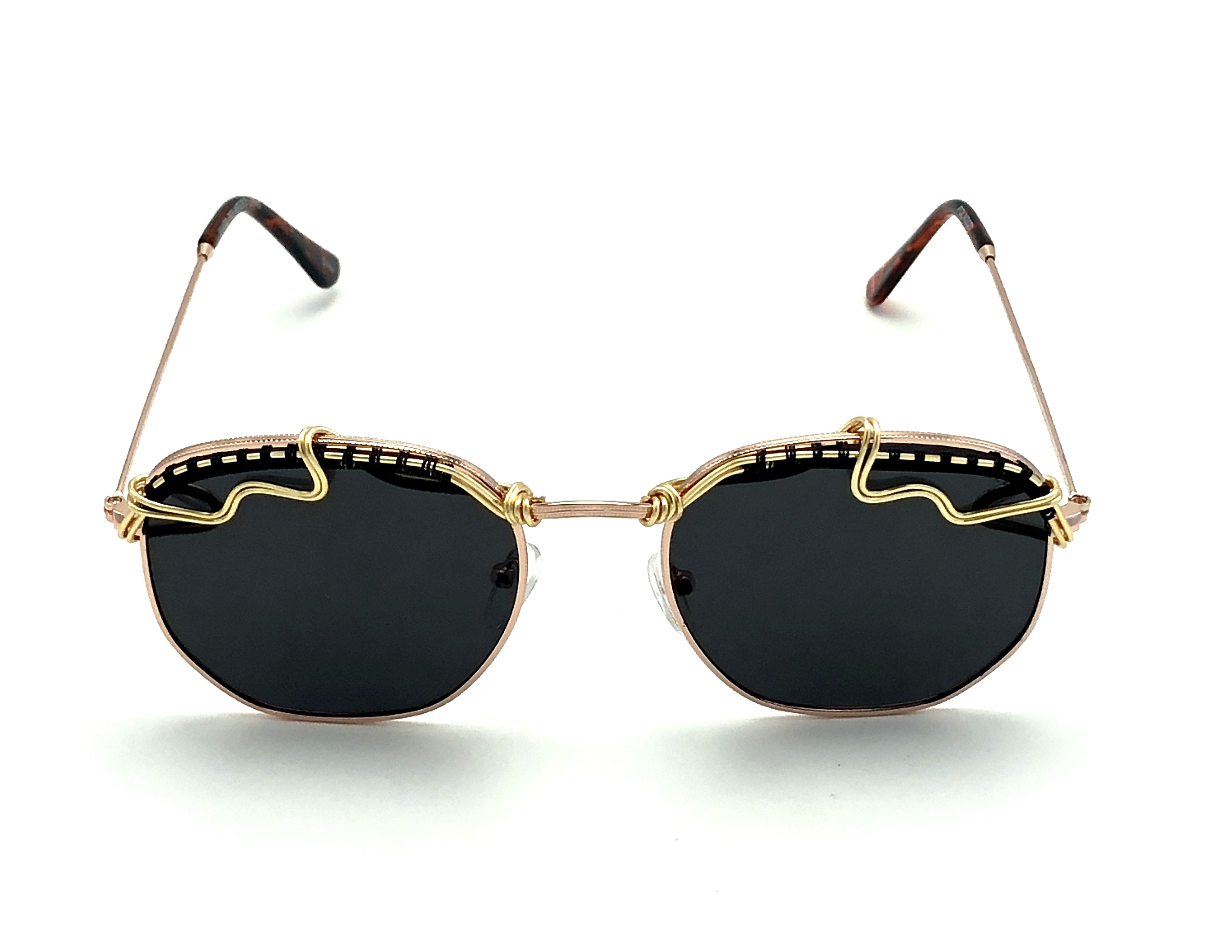 Black Gold Polarized Sunglasses for Men & Women - UV Protection, Anti-Glare, Lightweight - Perfect for Driving, Fishing, and Outdoor Activities