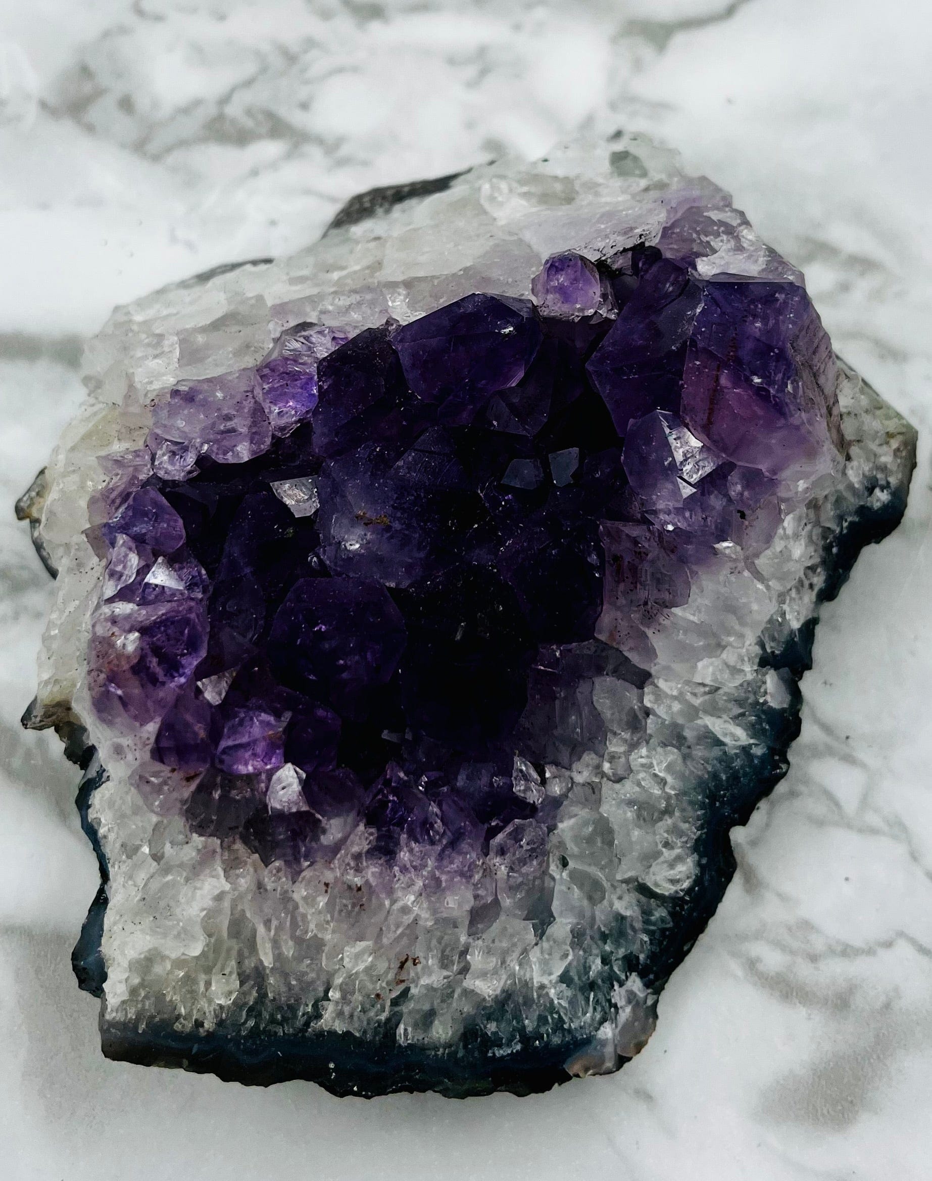 Natural Amethyst Crystal Cluster Specimen - Healing Stone for Meditation, Home Decor, and Spiritual Gifts | Perfect for Reiki, Feng Shui, and Energy Cleansing