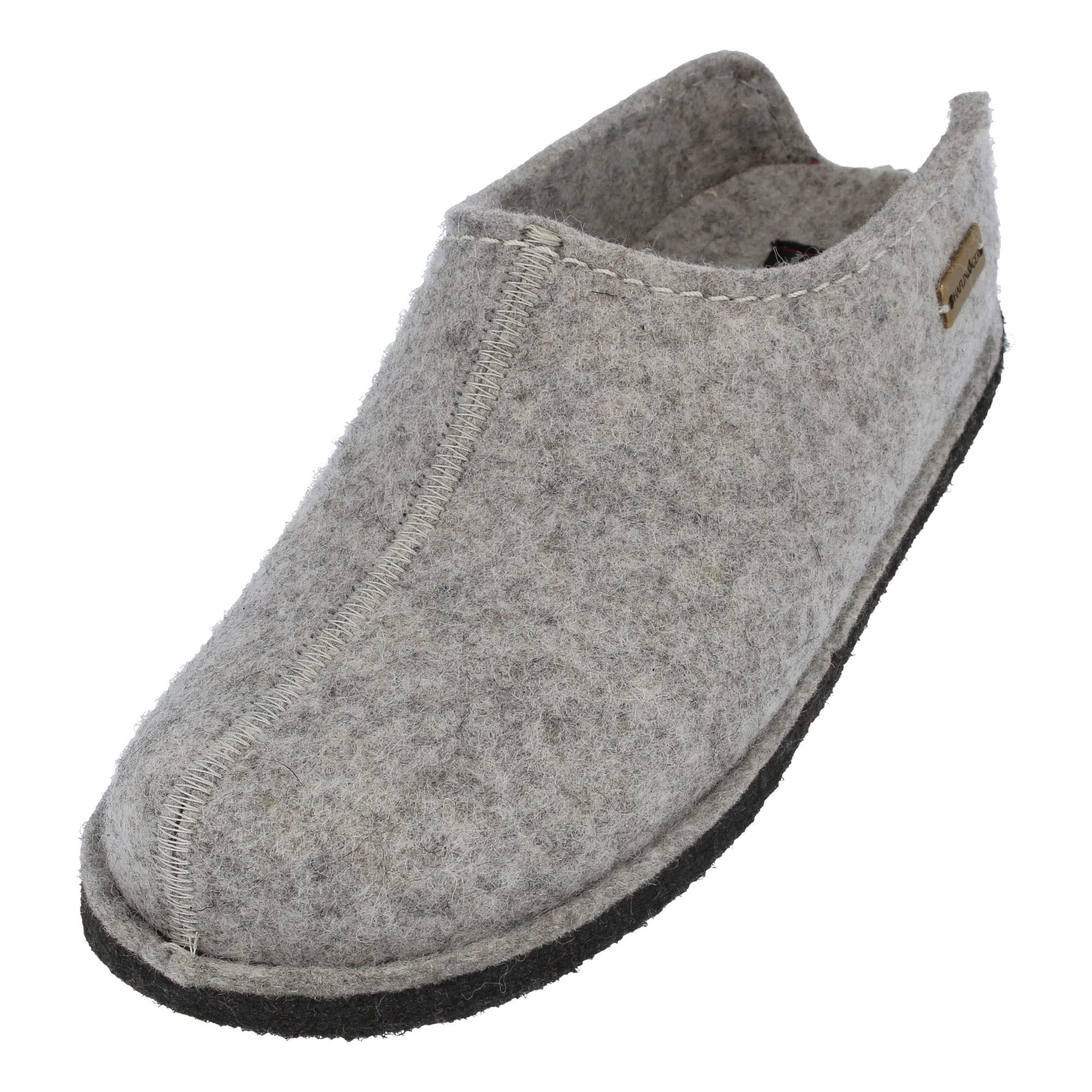 HAFLINGER Unisex Open Back Slippers - Soft Wool Comfort House Shoes for Men & Women - Perfect for Indoor Relaxation & Cozy Home Wear