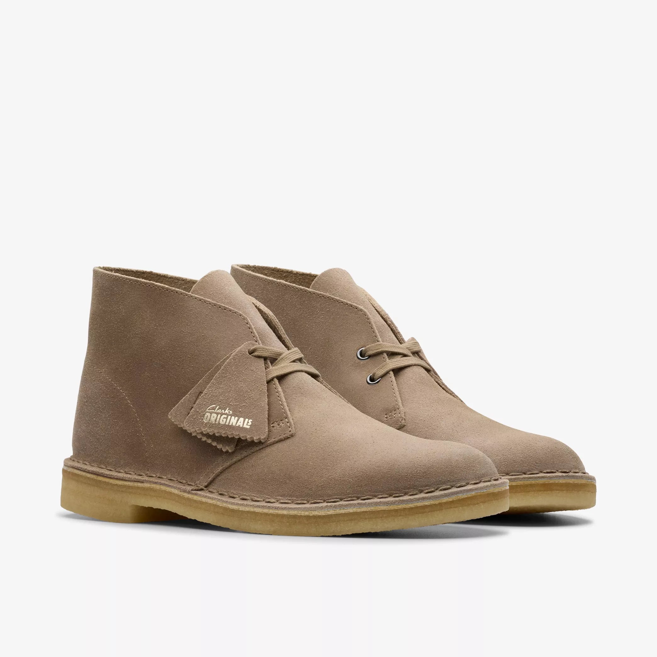 Clarks Men's Desert Boot in Taupe Distressed - Classic Suede Chukka Boots for Men | Comfortable & Stylish Casual Footwear for Everyday Wear, Office & Outdoor Adventures