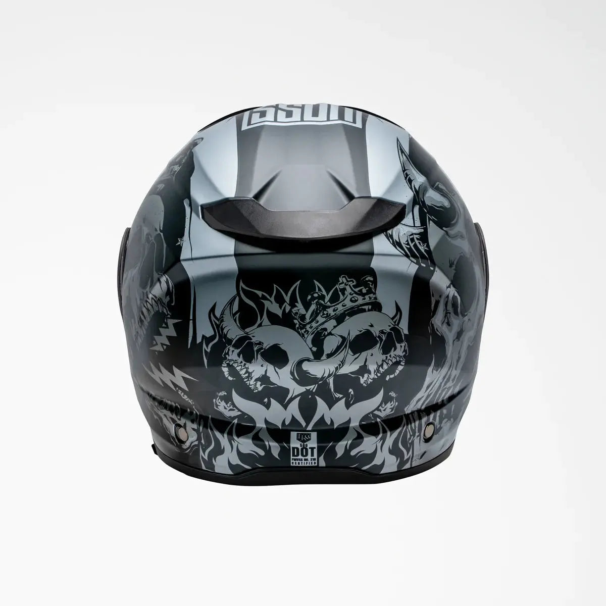 VOSS 580 Conquest Modular Two-Tone Motorcycle Helmet - Lightweight & Durable for Street Riding & Cruising