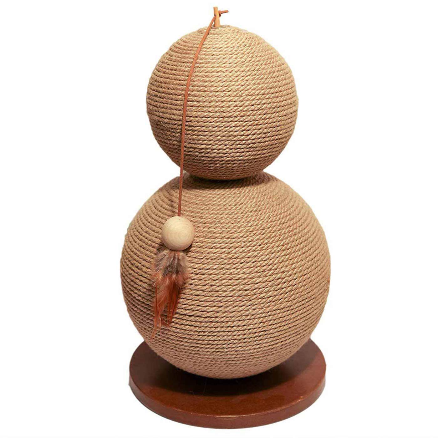 Premium Rosewood Cat Scratching Post with Coriander Scent - Durable & Natural for Indoor Cats - Perfect for Claw Maintenance & Playtime in Living Rooms & Bedrooms