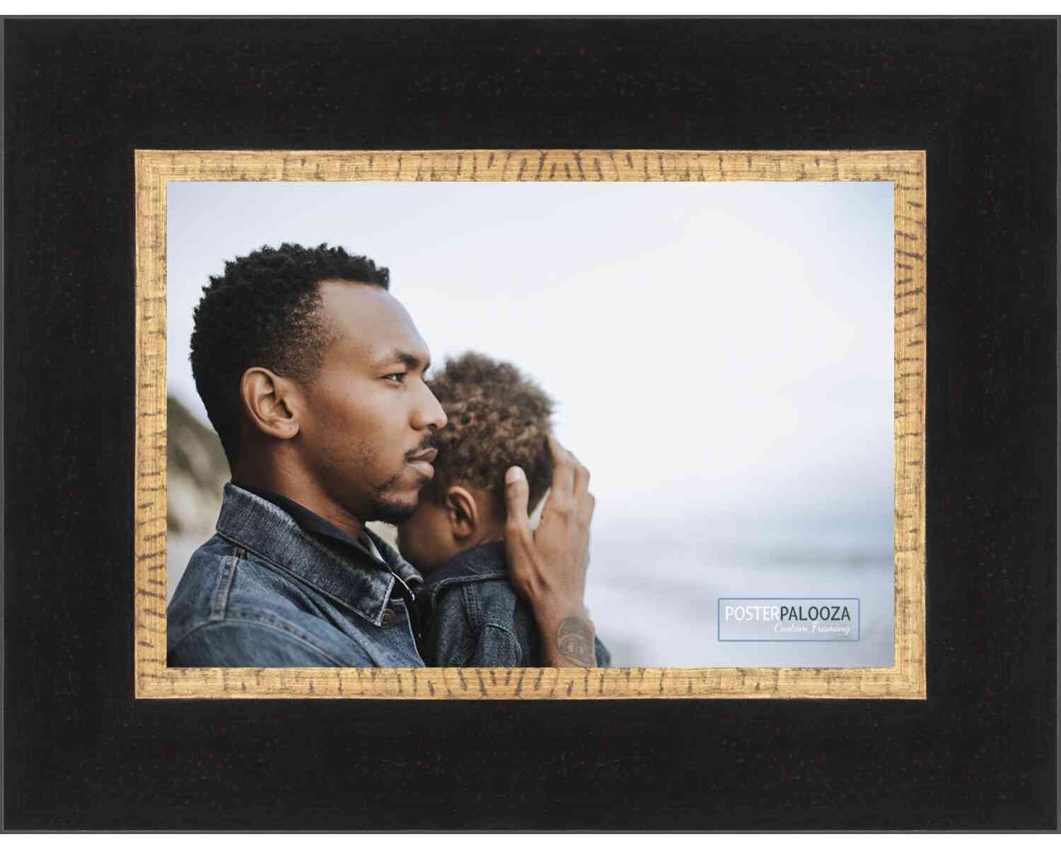 12x15 Traditional Wood Picture Frame with UV Acrylic Plexiglass - Complete Set Includes Foam Board Backing & Hanging Hardware - Perfect for Wall Art, Photos, Posters & Home Decor Display