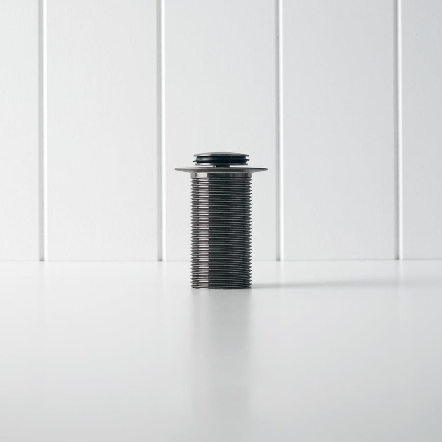 Pop Up Waste Drain Stopper in Gunmetal Finish - No Overflow Design for Bathroom Sink & Bathtub | Perfect for Modern Home & Hotel Renovation