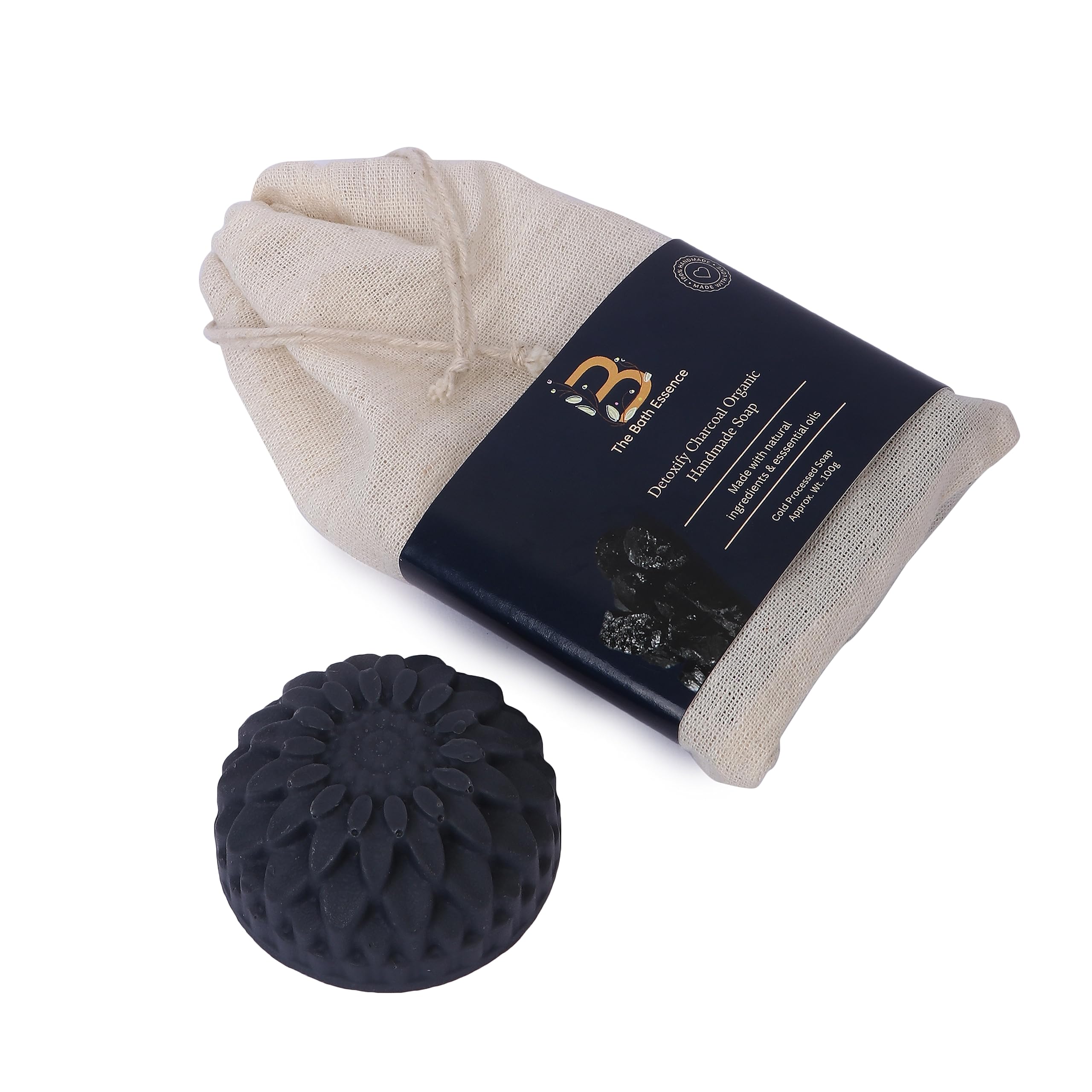 Activated Charcoal Soap for Deep Cleansing & Tan Removal | 100% Natural Handmade Soap with Essential Oils for Men & Women | Detoxifying Body Wash for Acne, Blackheads & Oily Skin | Perfect for Daily Shower & Spa Day