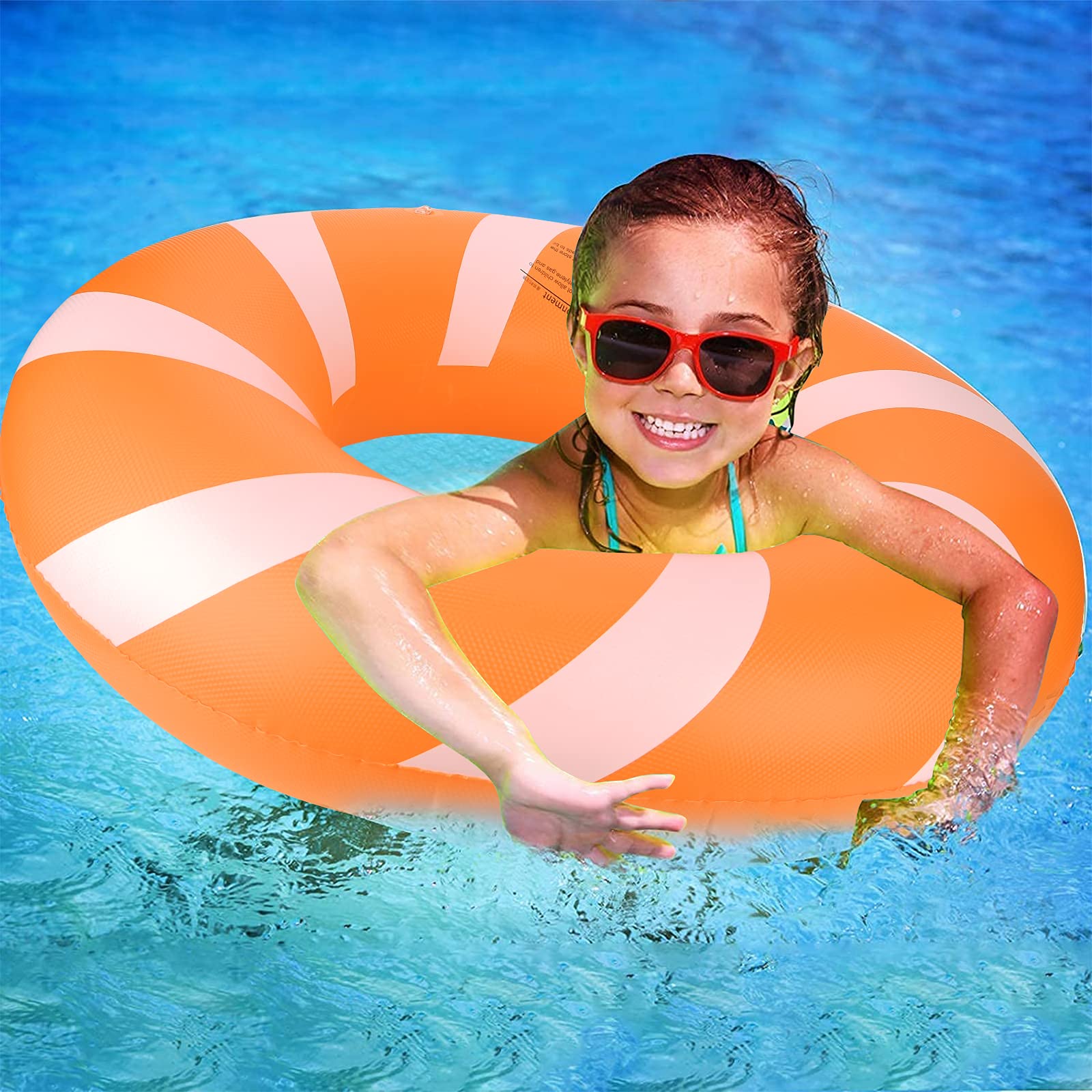 Bestrip Inflatable Pool Floats for Adults & Kids Age 8-12 - Large Swimming Rings, Beach Toys for Pool Party, Lake & Summer Water Fun
