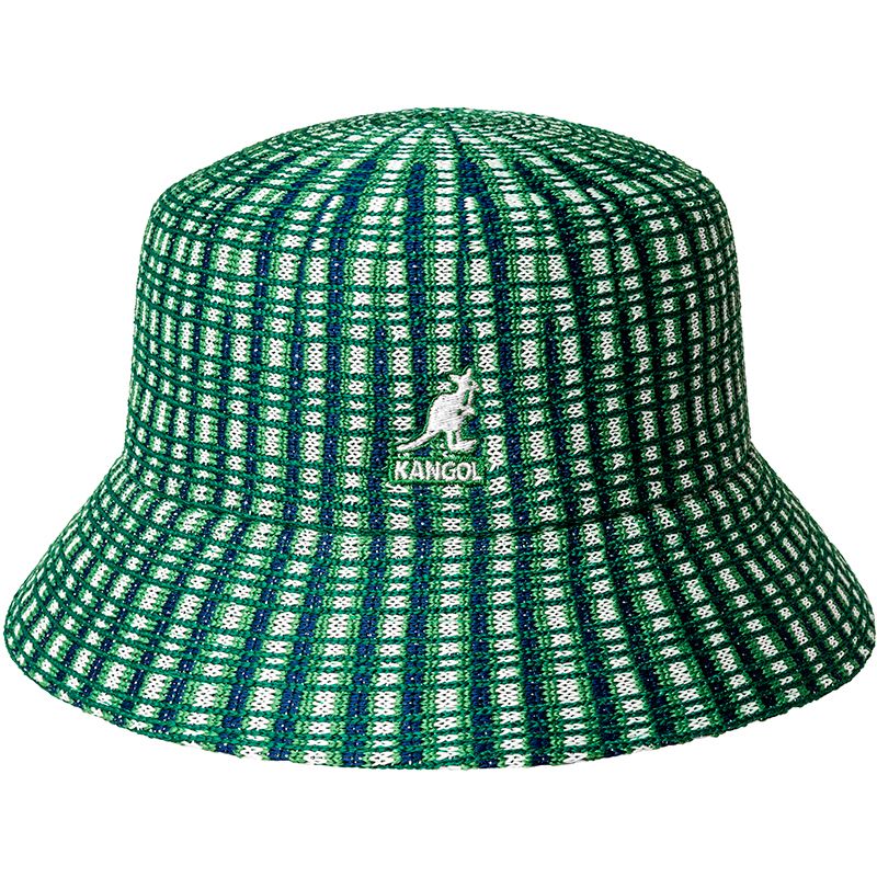 Kangol Prep Plaid Bucket Hat for Men & Women - Classic Cotton Summer Sun Hat for Outdoor, Beach, and Casual Wear