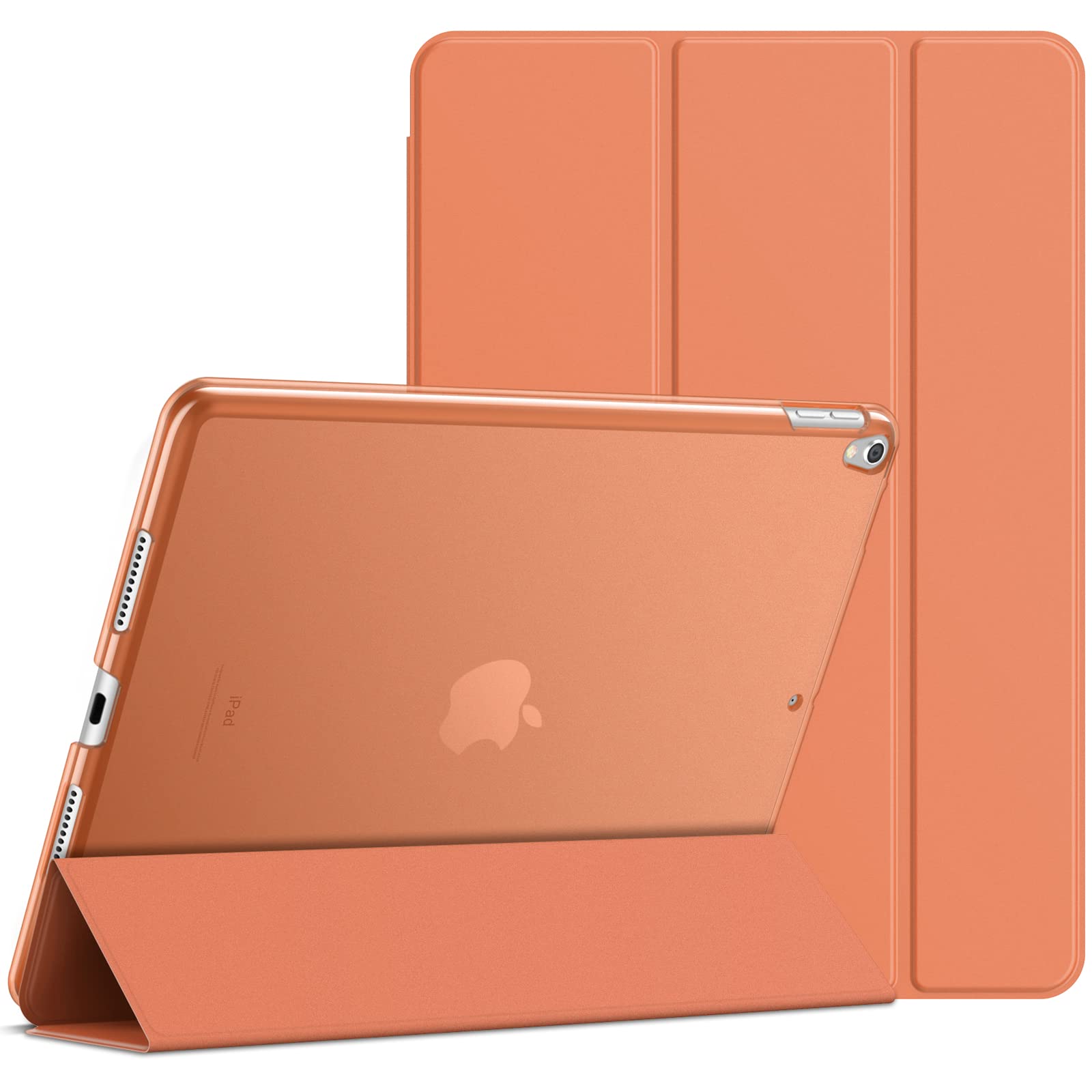 JETech Protective Case for iPad Pro 10.5-Inch & iPad Air 3 (2019, 3rd Gen) - Auto Wake/Sleep Smart Cover - Durable Lightweight Cover (Papaya Orange) - Perfect for Work, School & Travel Protection