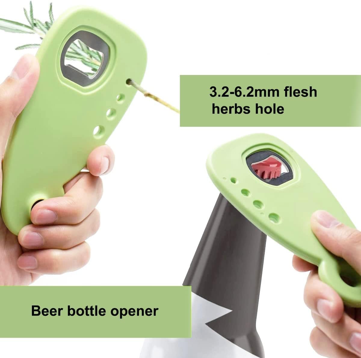 YELONA 6-Piece Multipurpose Kitchen Gadgets Set - Space Saving Cooking Tools with Grater, Peeler, Garlic/Ginger Grinder, Bottle Opener, Pizza Cutter & Herb Stripper - Perfect for Meal Prep, Pizza Nights & Small Kitchens