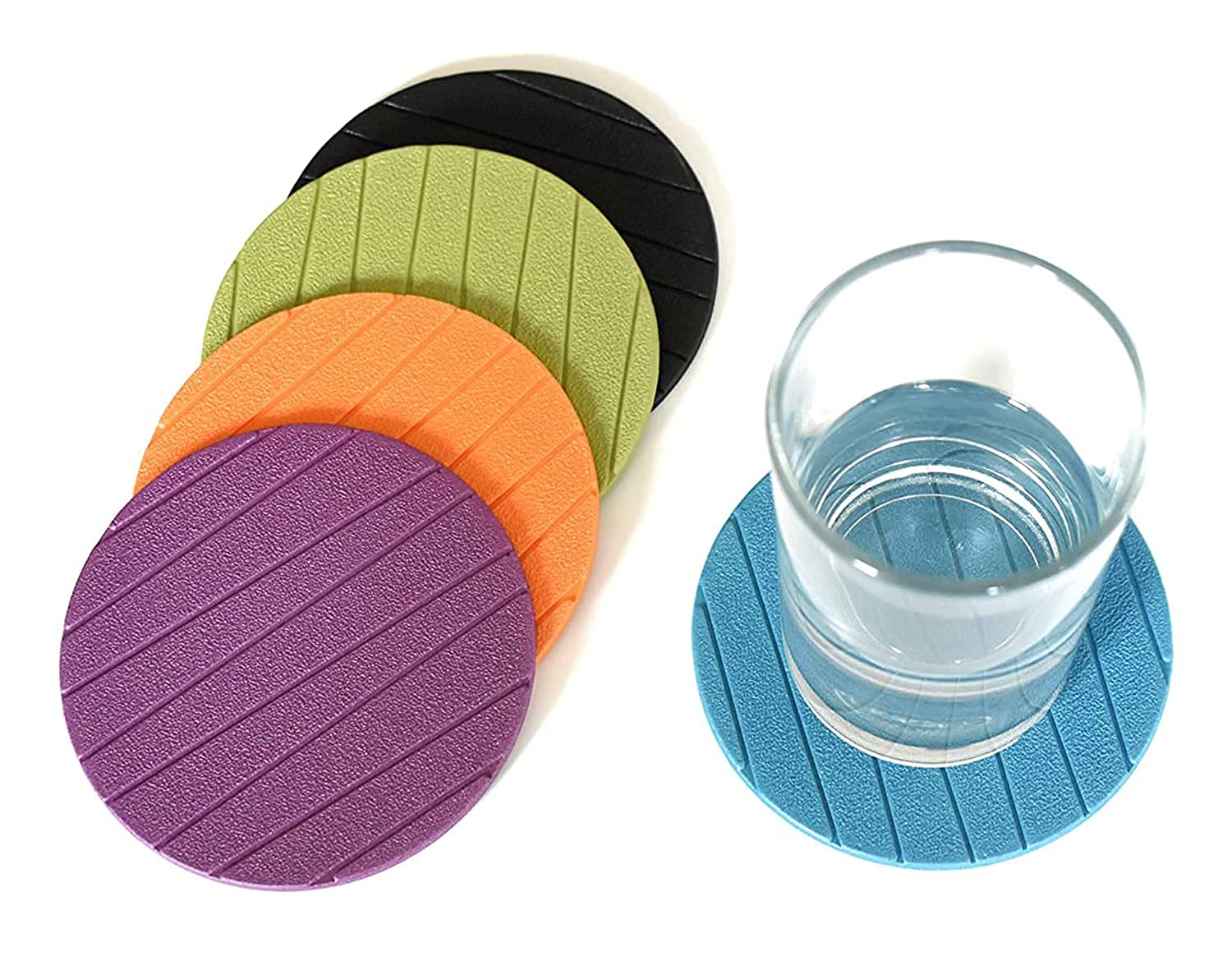 KOSTER EVA Foam Coasters Set - 18 Pcs Non-Slip Heat Insulating Drink Coasters for Hot Pots, Mugs, Cans & Cups - Durable Dining Table Accessories for Tea, Coffee & Beverages - Perfect for Home, Office & Restaurant Use