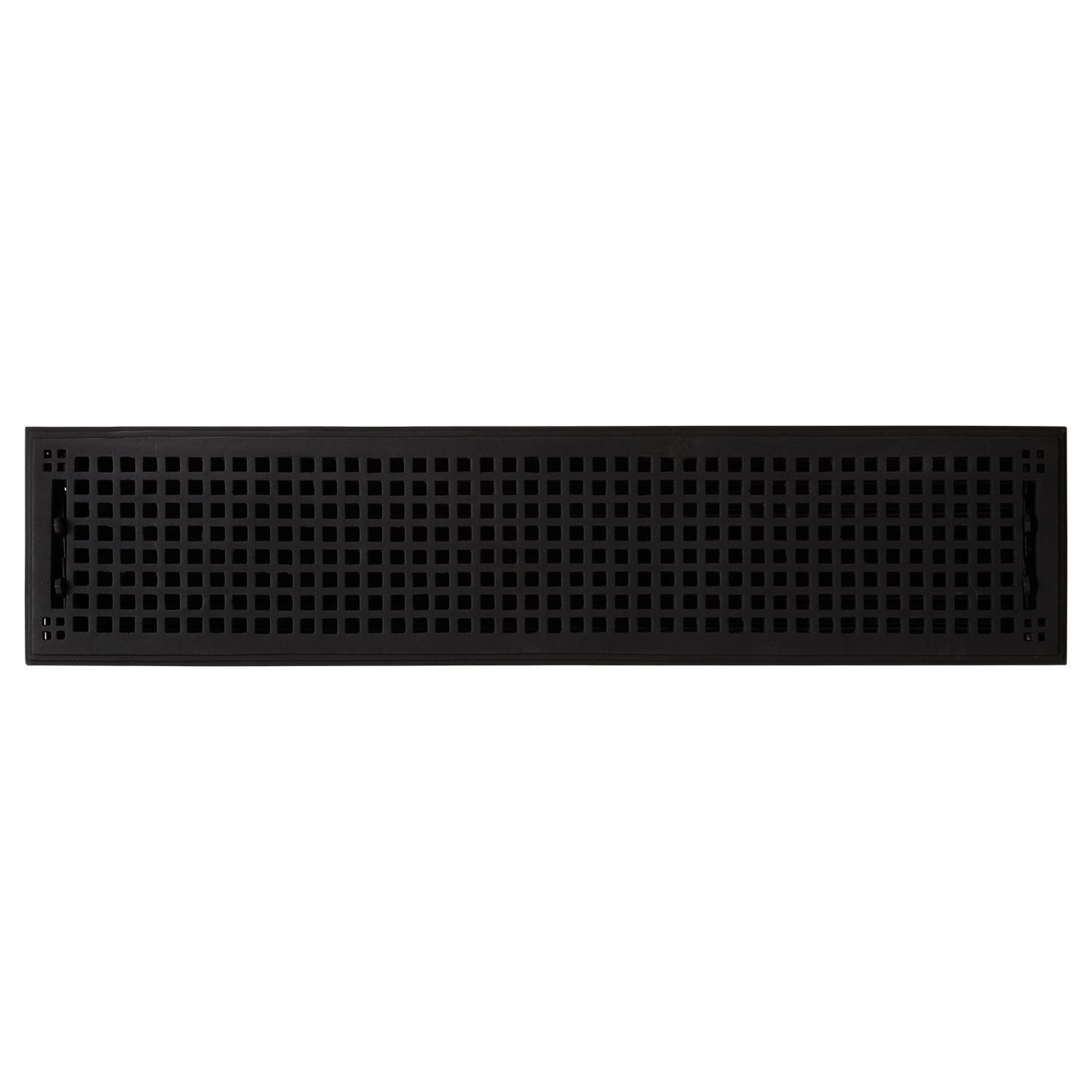 6x30 Inch Oversized Cast Iron Floor Register - Mission Style Air Vent Cover for HVAC, Heating & Cooling - Perfect for Home, Office & Basement Ventilation