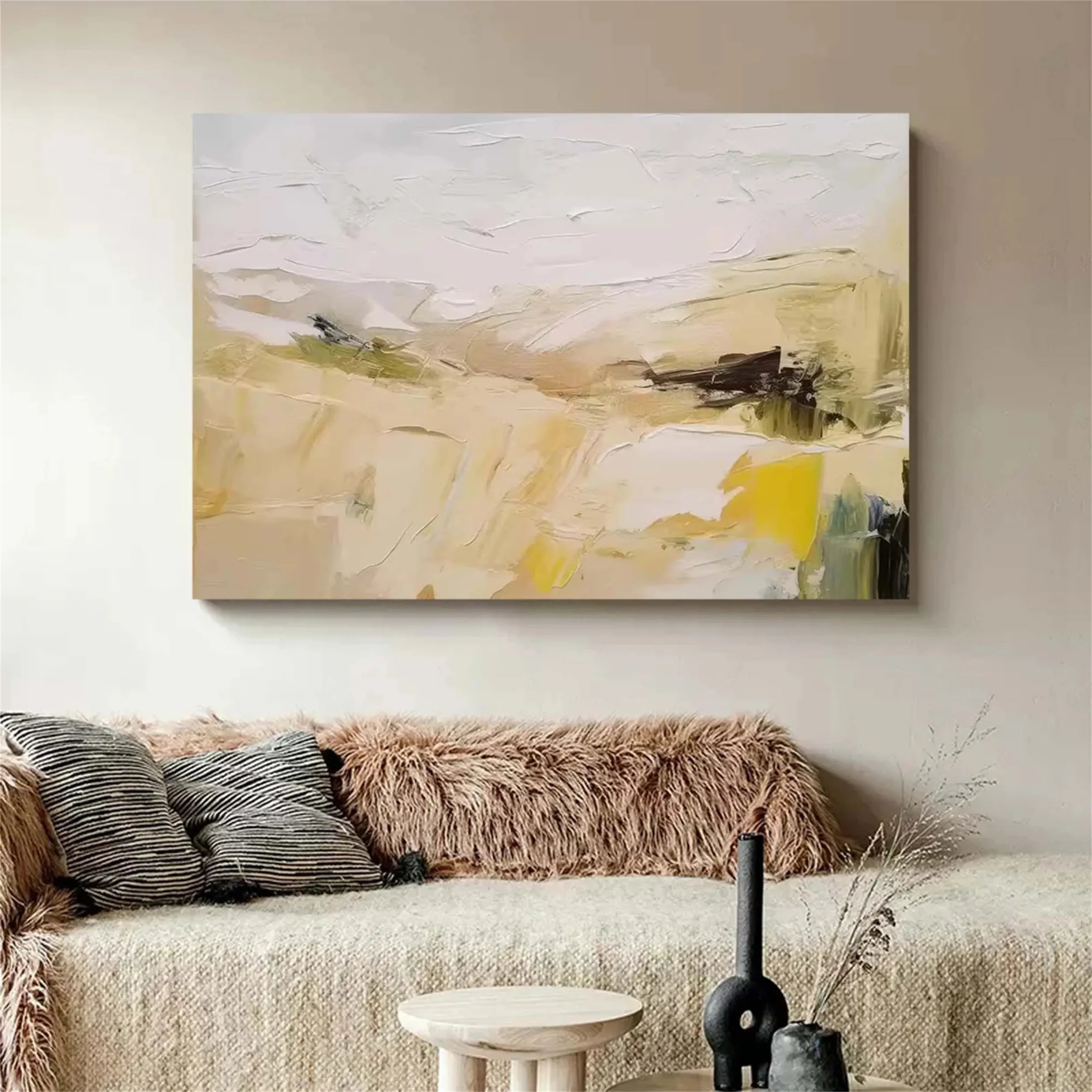 Abstract Painting #AB 112 - Modern Wall Art for Home & Office Decor | Handmade Canvas Artwork for Living Room, Bedroom & Office Spaces