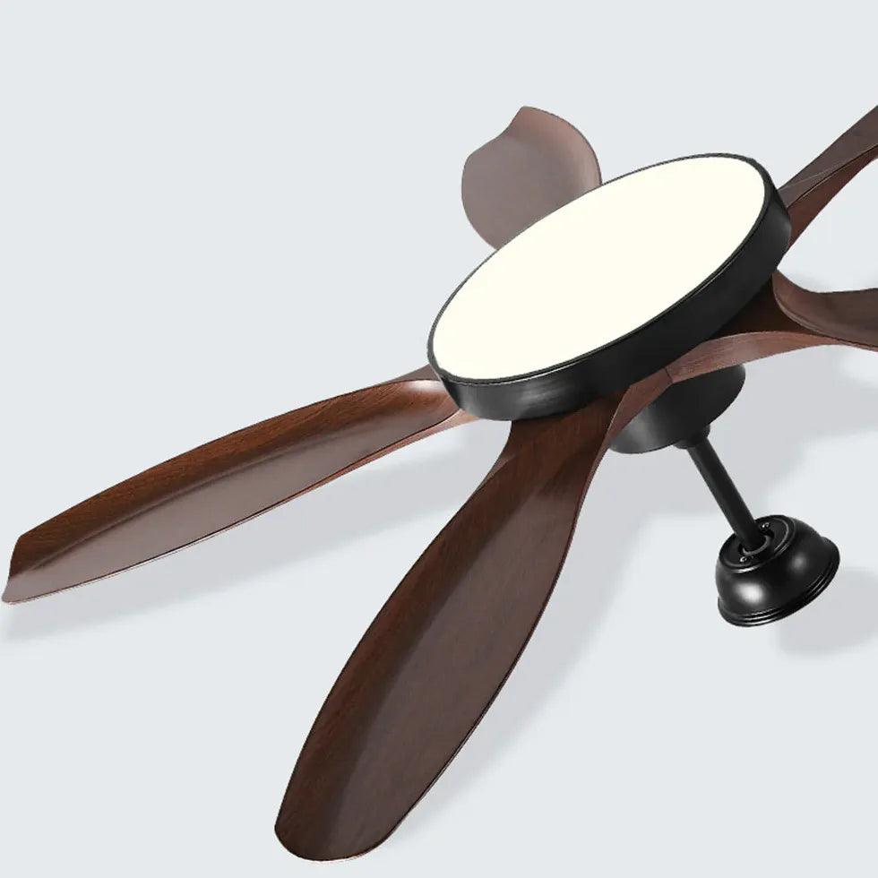 White Wooden Ceiling Fan with LED Light Kit - 52 Inch Modern Farmhouse Style - Perfect for Bedroom, Living Room, and Outdoor Covered Patio