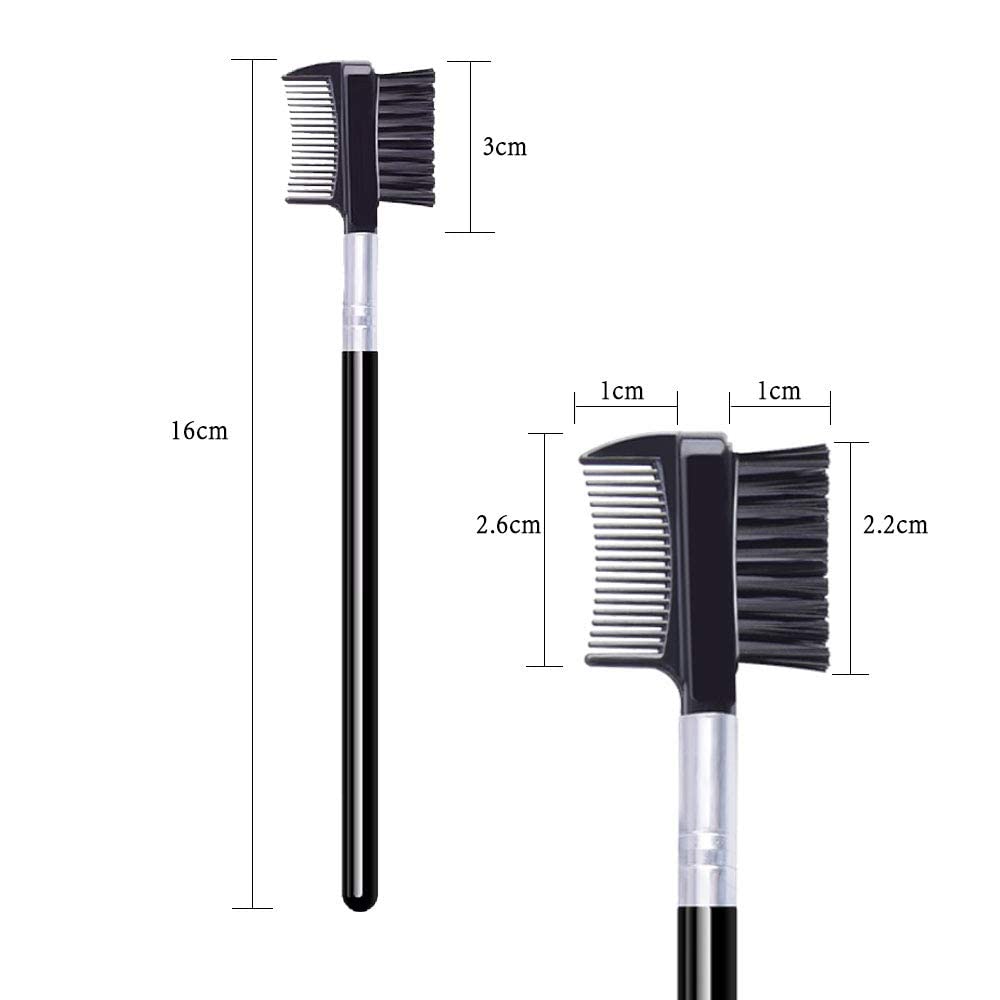 10 Pack Eyelash & Eyebrow Brush Combs - Professional Makeup Tool for Eyelash Extensions, Grooming & Styling - Perfect for Salon, Home Use & Travel Beauty Kit