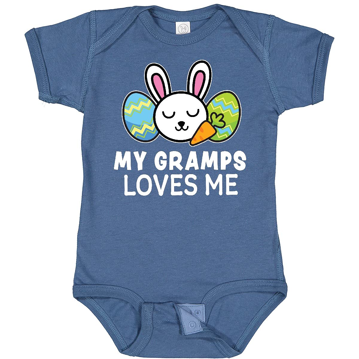 My Gramps Loves Me Bunny Easter Baby Bodysuit - Cute Easter Outfit
