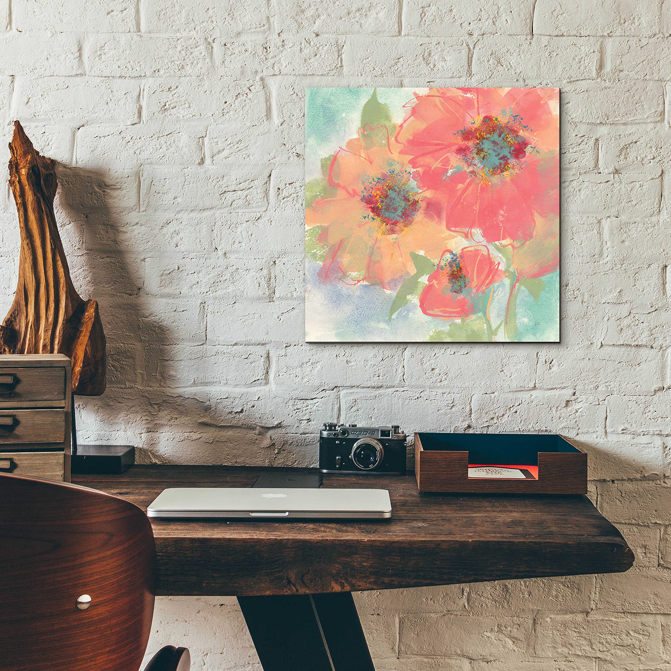 Chris Paschke Copper Kettle II Art Print - 12x12 Inch Framed Wall Decor - Modern Kitchen & Dining Room Artwork - Perfect for Home, Office & Cafe Decor