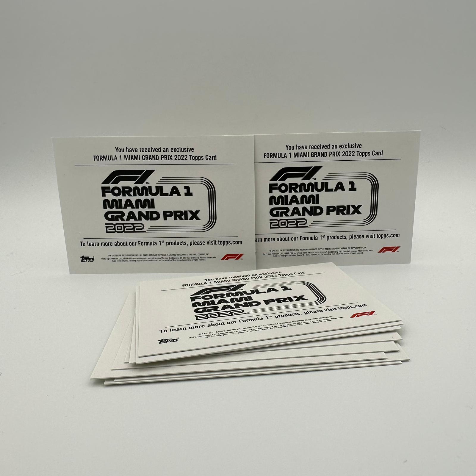 Topps Exclusives: 2022 F1 Miami Grand Prix All Drivers 10 Card Collectible Set - Perfect for Formula 1 Fans, Sports Memorabilia Collectors & Racing Enthusiasts