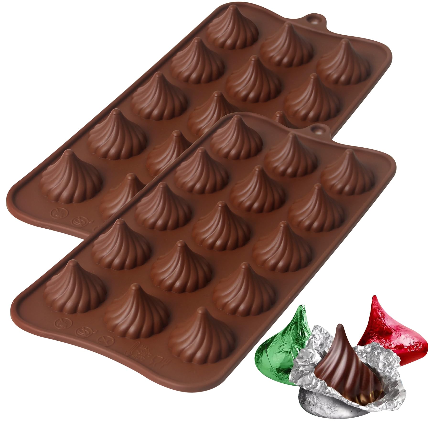 Premium Silicone Chocolate Molds for Easter Candy Making - 2-Pack Reusable Candy Molds for Handmade Chocolates, Gummies & DIY Treats - Perfect for Holiday Baking, Party Favors & Gift Making
