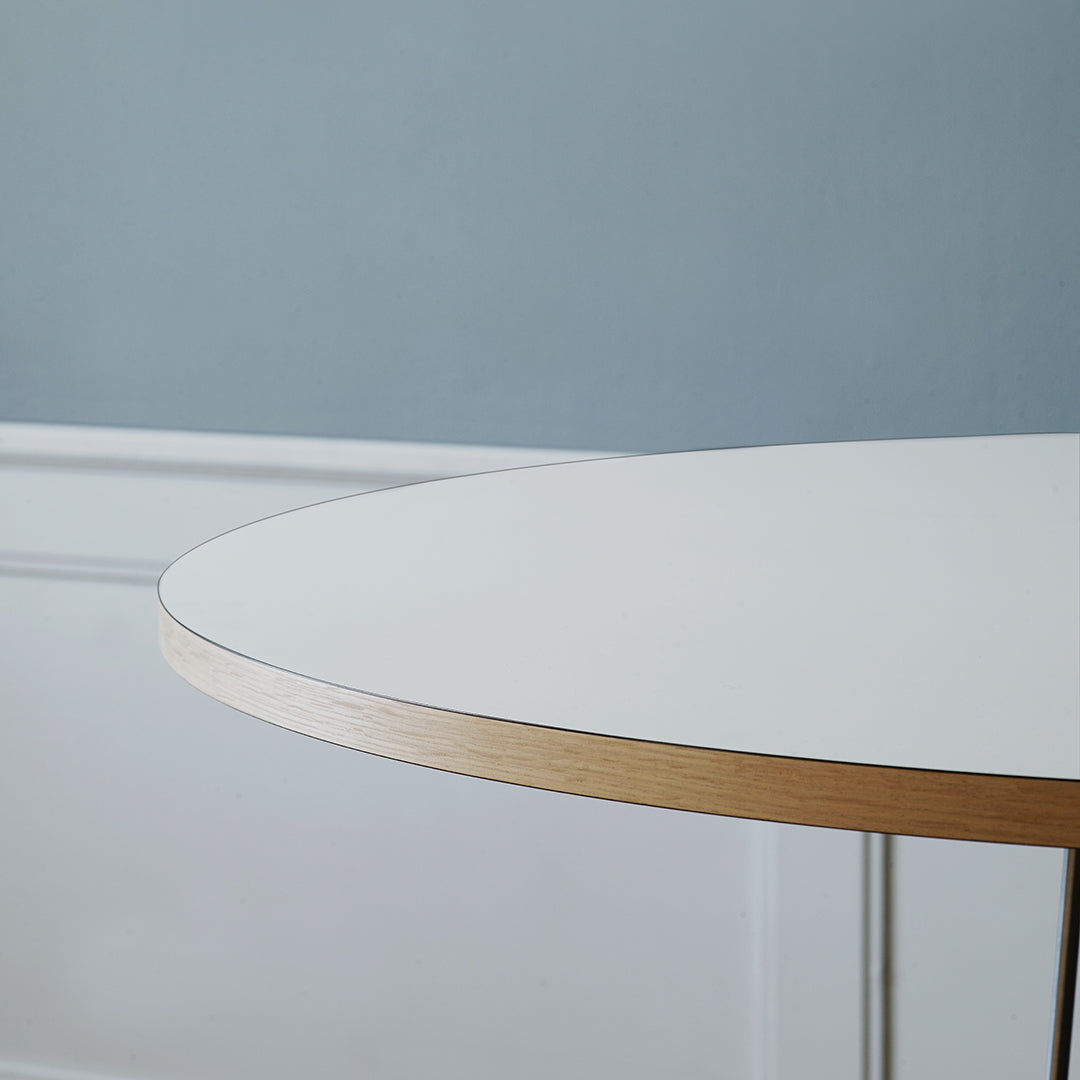 E020 Embrace Table - Modern Minimalist Dining Table for Small Spaces | Perfect for Apartments, Breakfast Nooks & Cozy Kitchens