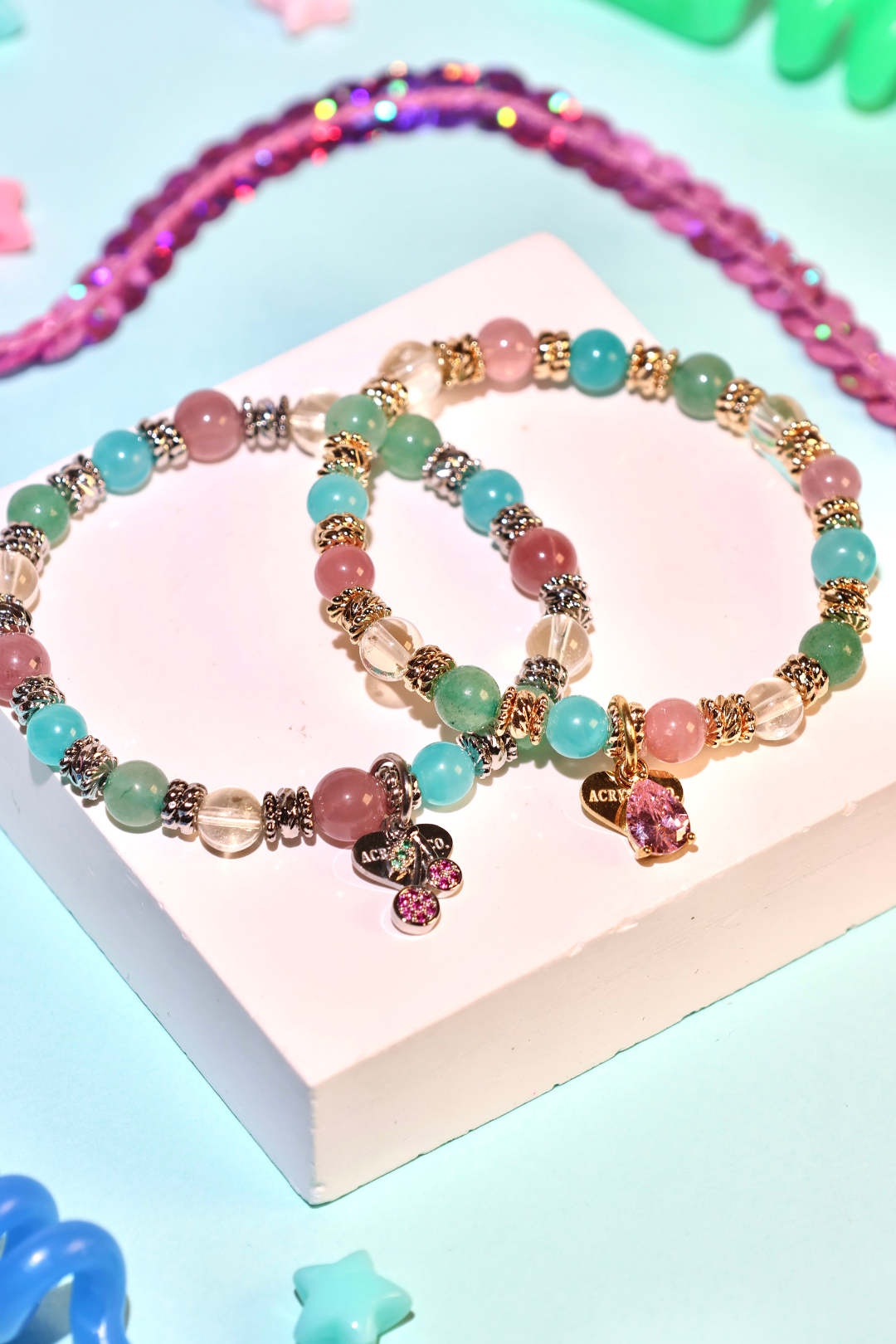 INTENTION 6mm Joy & Happiness Bracelet - Handmade Beaded Spiritual Jewelry for Women - Perfect for Meditation, Yoga & Positive Energy