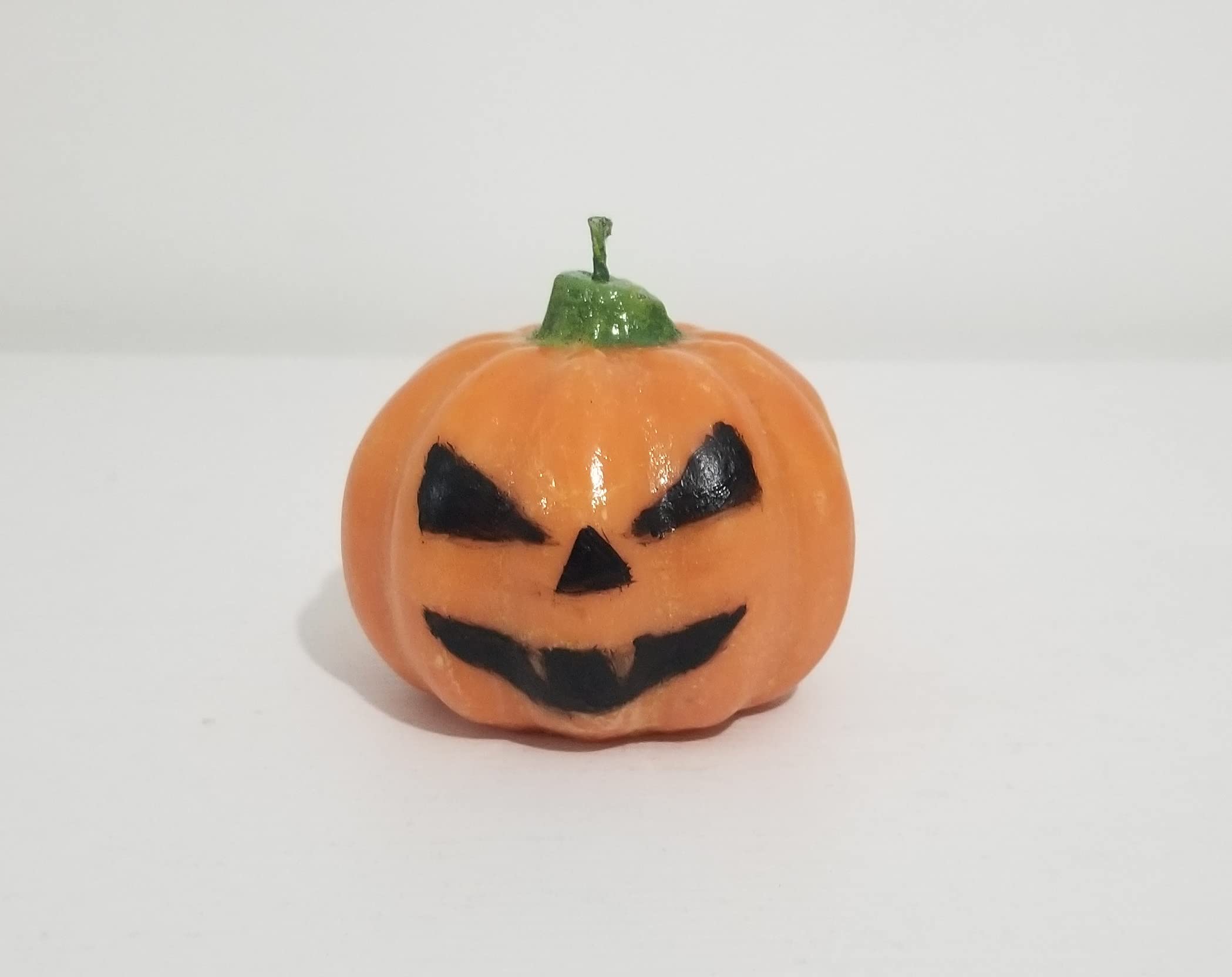 Halloween Pumpkin Candle with Hand-Painted Face - Scented Decorative Candle for Fall Home Decor, Party Centerpiece & Spooky Atmosphere - Free Shipping