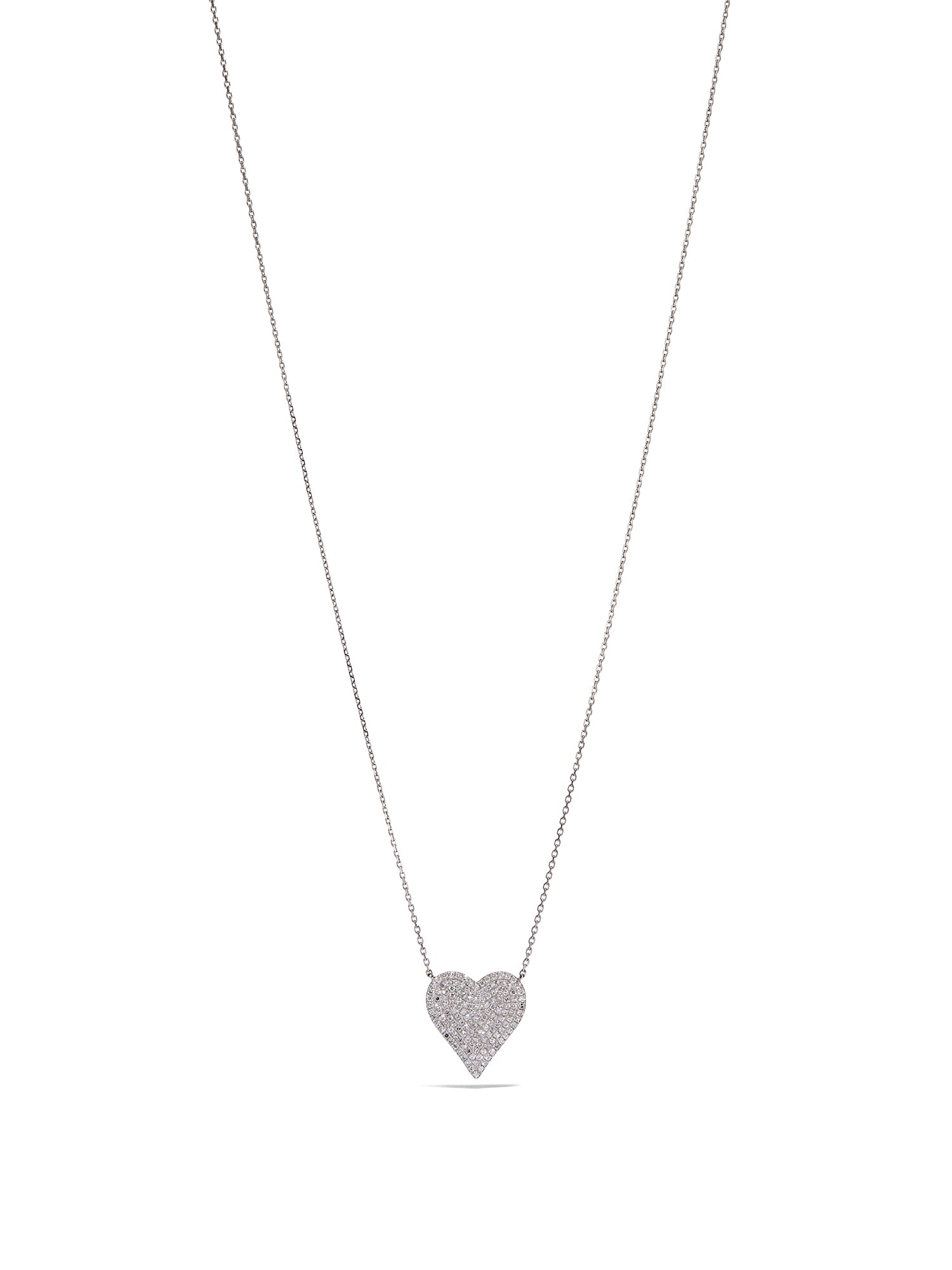 14K Gold Pave Diamond Heart Pendant Necklace for Women - Elegant Valentine's Day Gift, Anniversary Jewelry for Her - Perfect for Romantic Dates, Weddings & Special Occasions