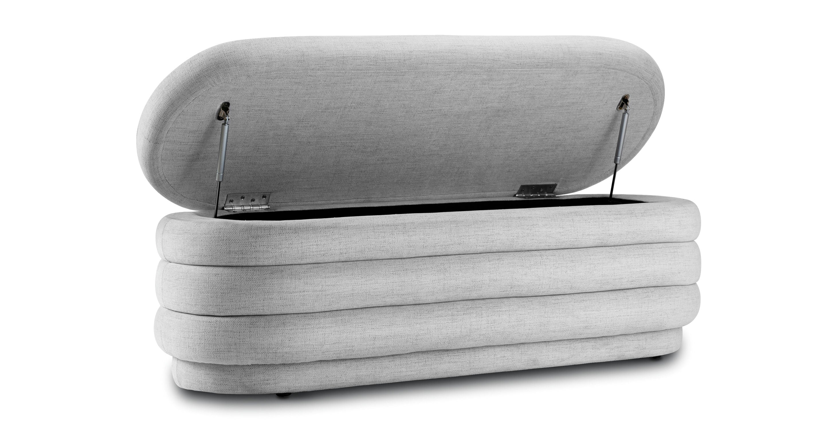 Rotund Storage Bench - Stylish and Functional Ottoman with Hidden Storage | Perfect for Living Room, Bedroom, or Entryway Organization